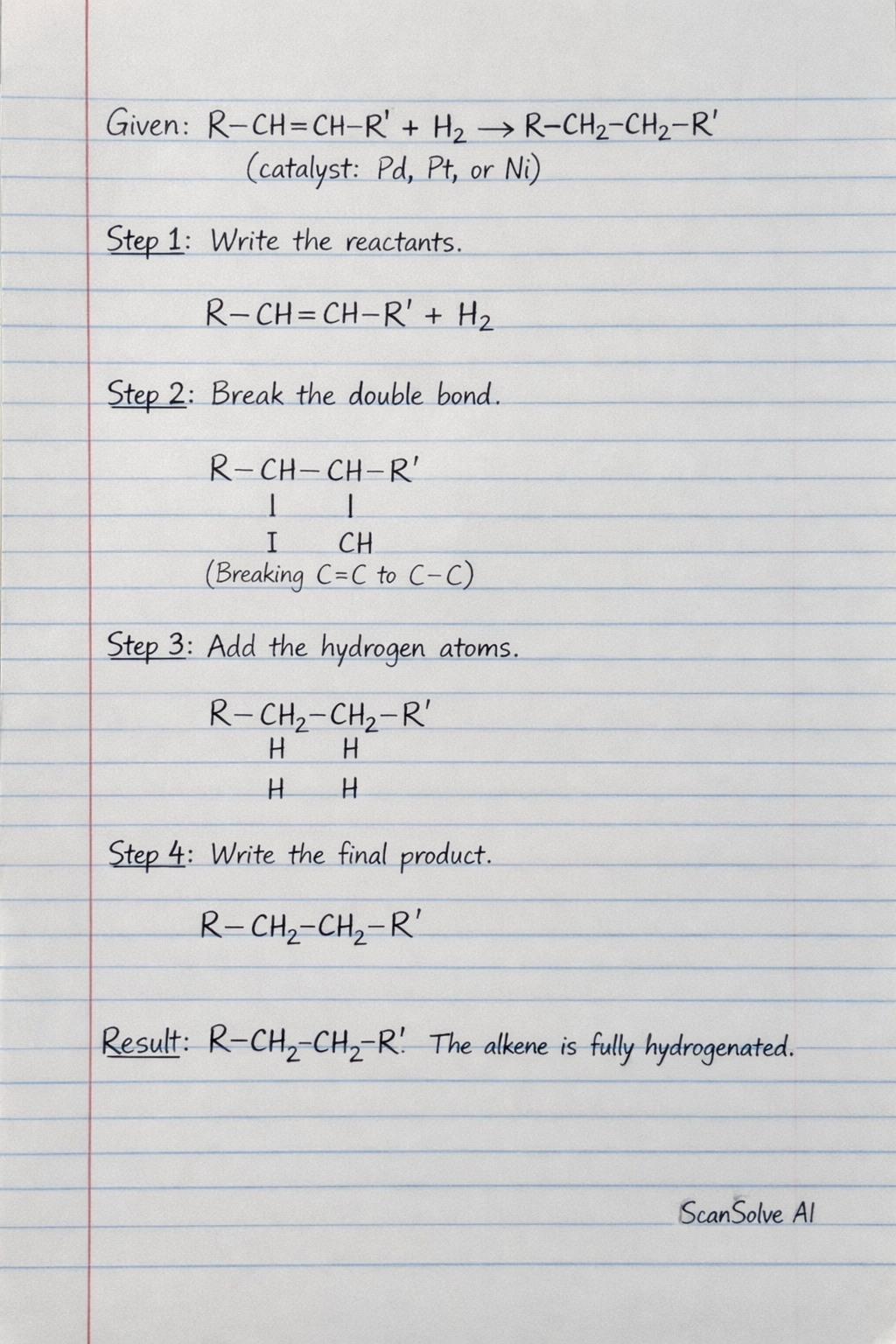 Handwritten step-by-step solution preview