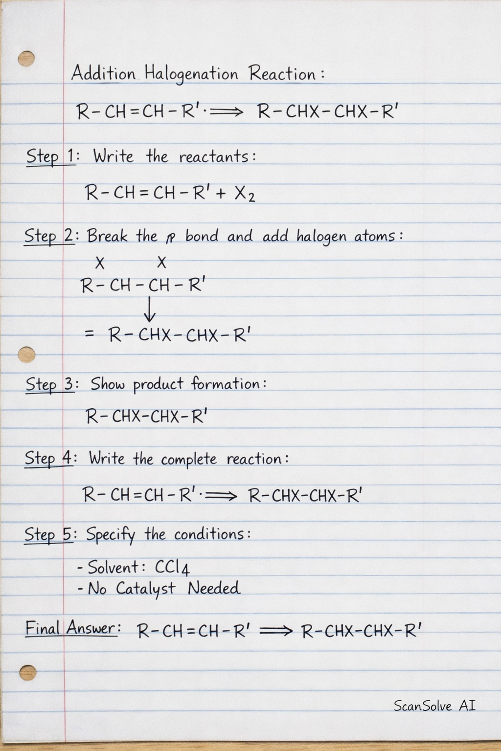 Handwritten step-by-step solution preview