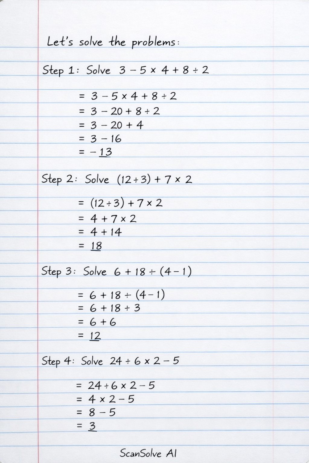 Handwritten step-by-step solution preview