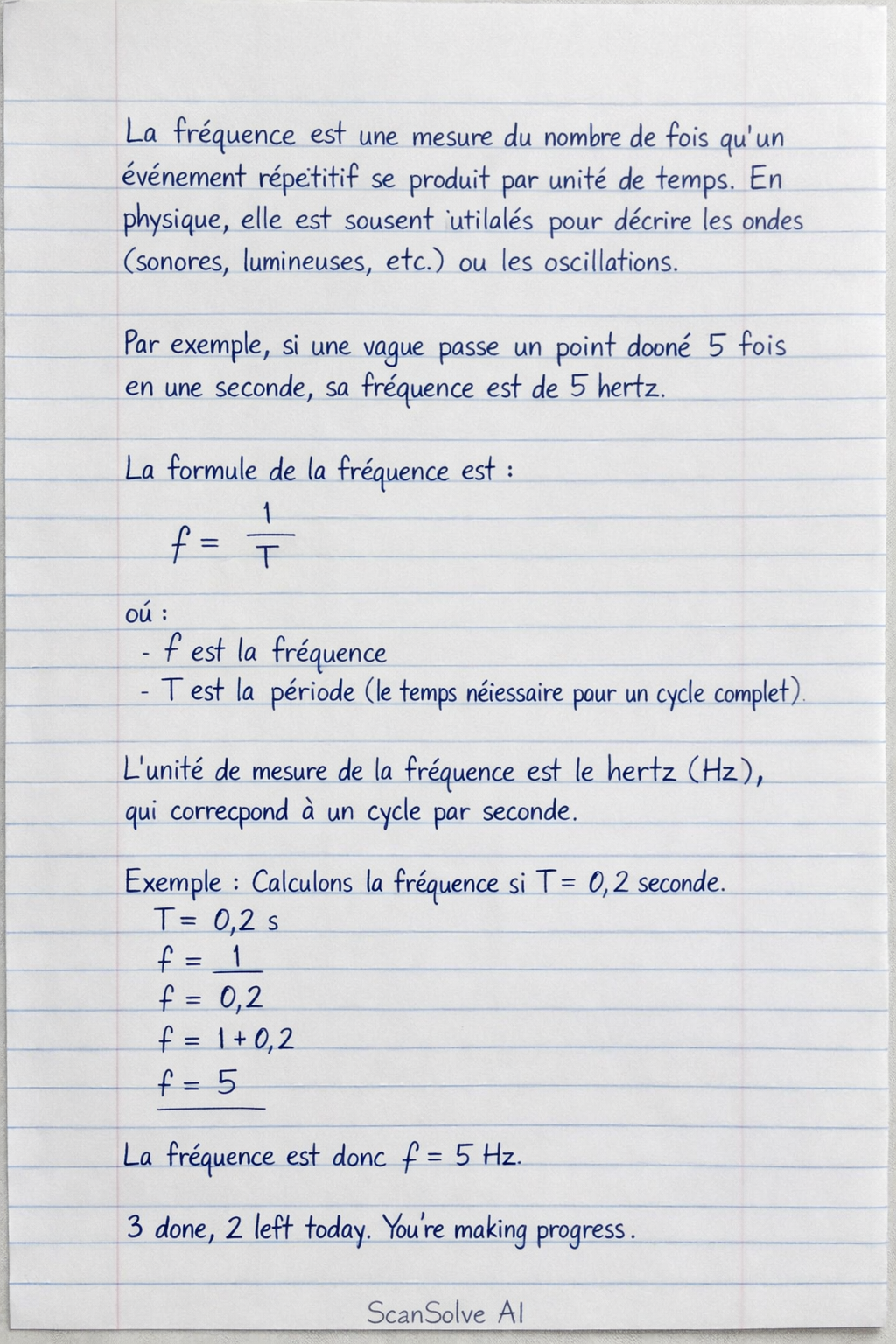Handwritten step-by-step solution preview