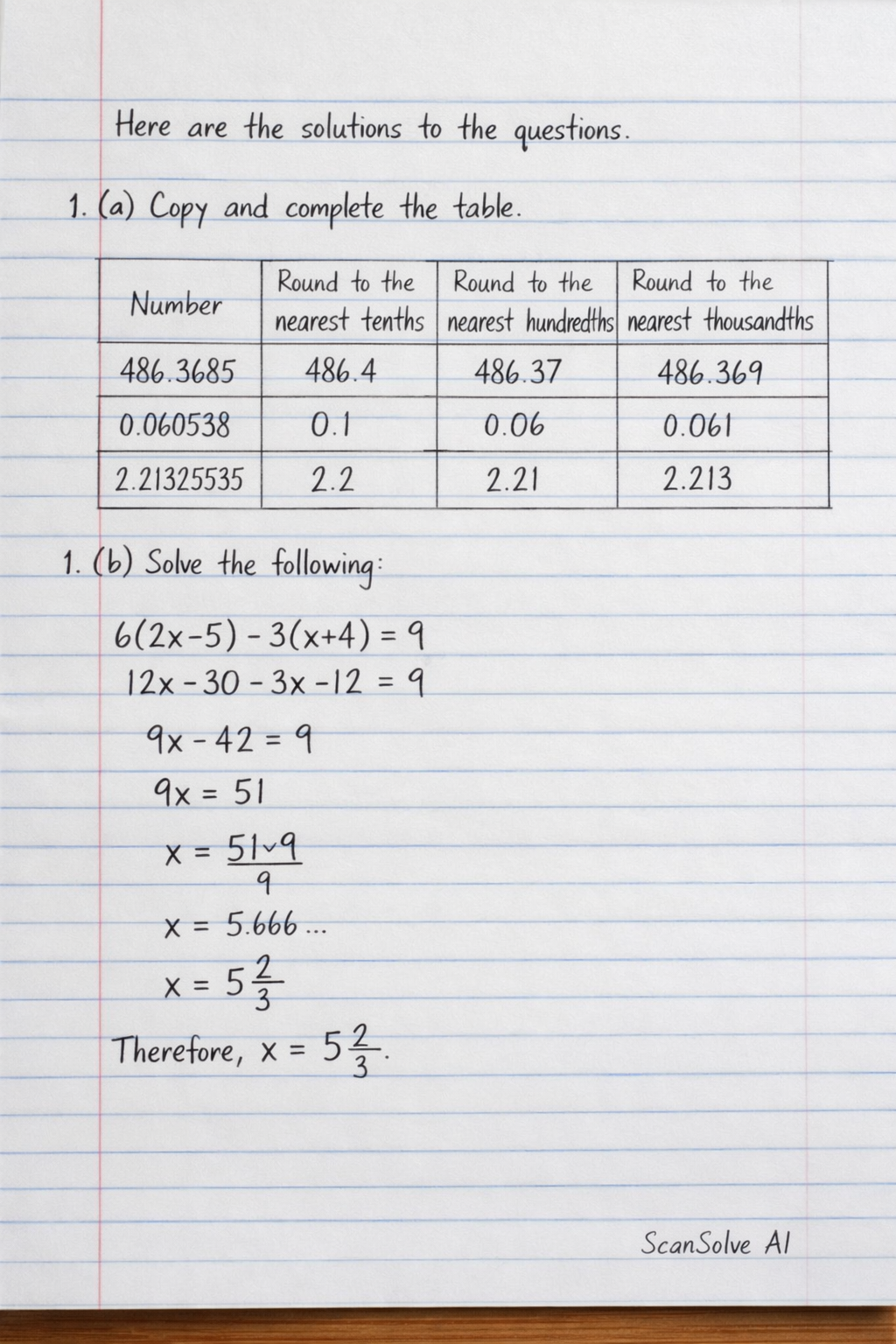 Handwritten step-by-step solution preview