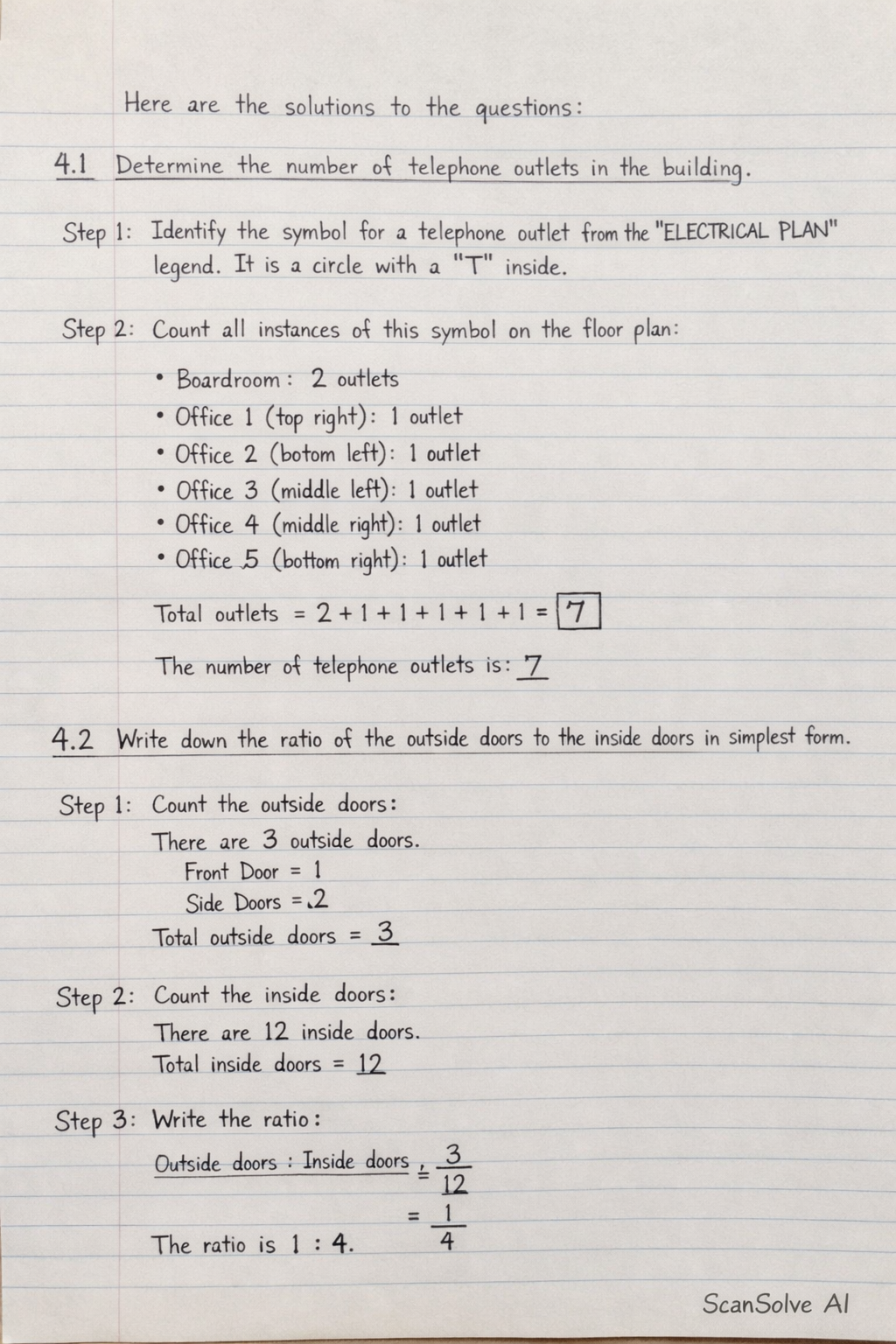 Handwritten step-by-step solution preview