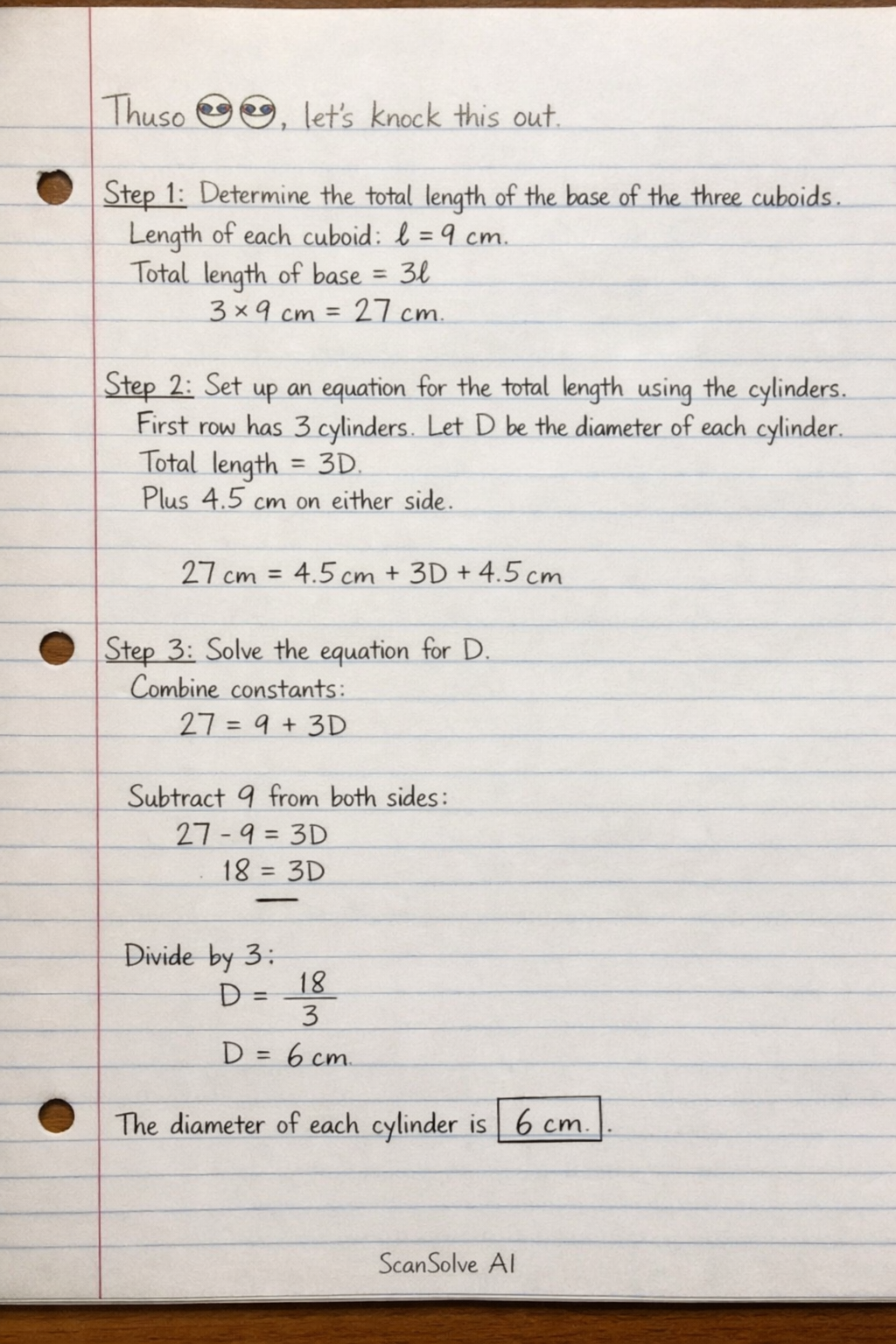 Handwritten step-by-step solution preview