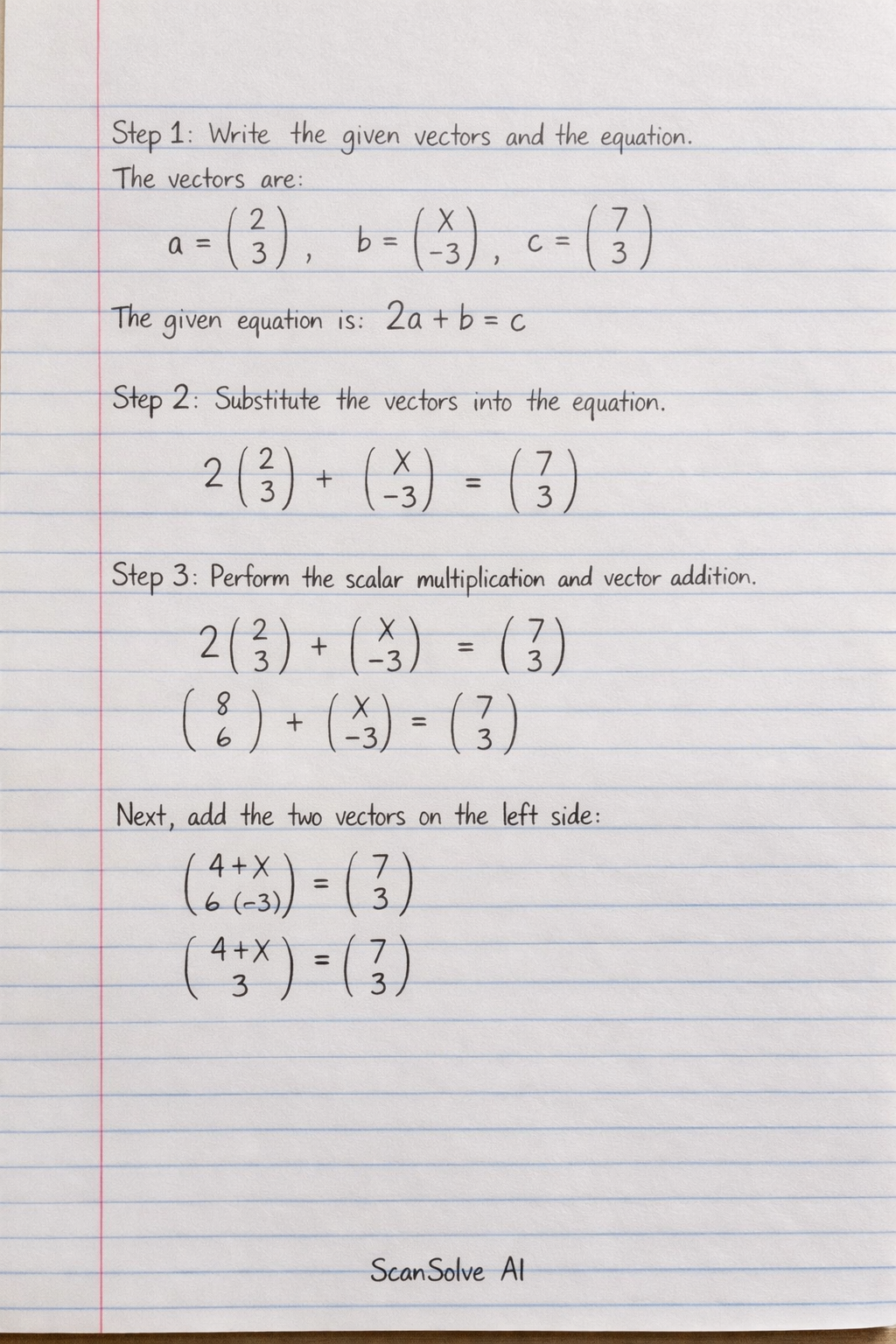 Handwritten step-by-step solution preview