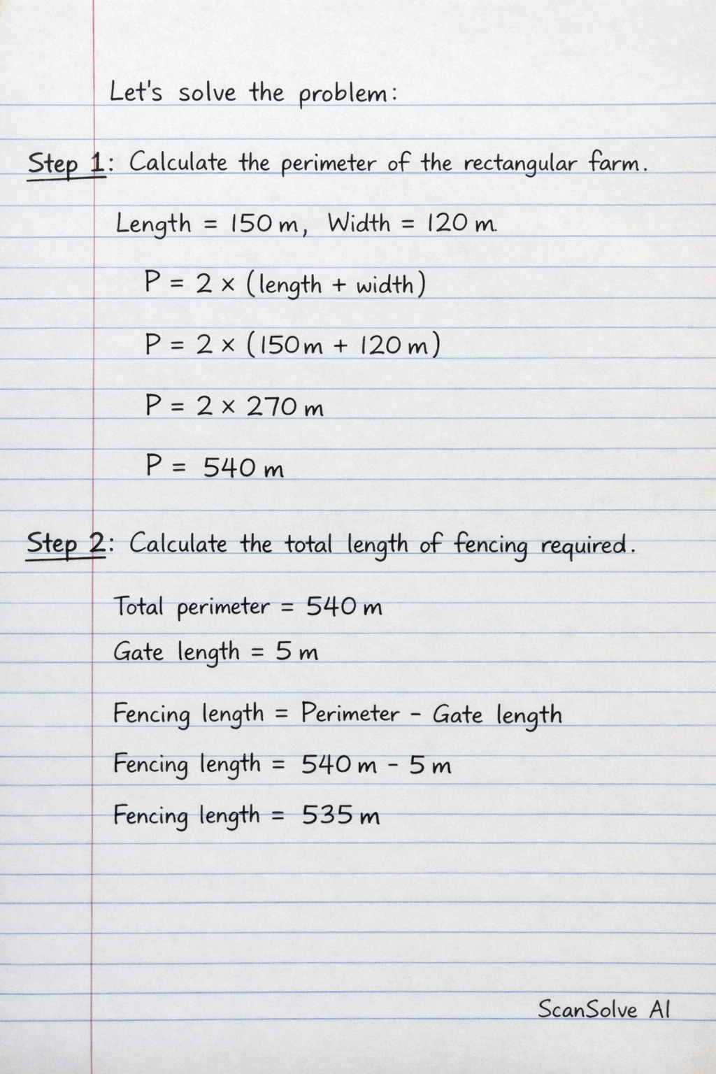 Handwritten step-by-step solution preview