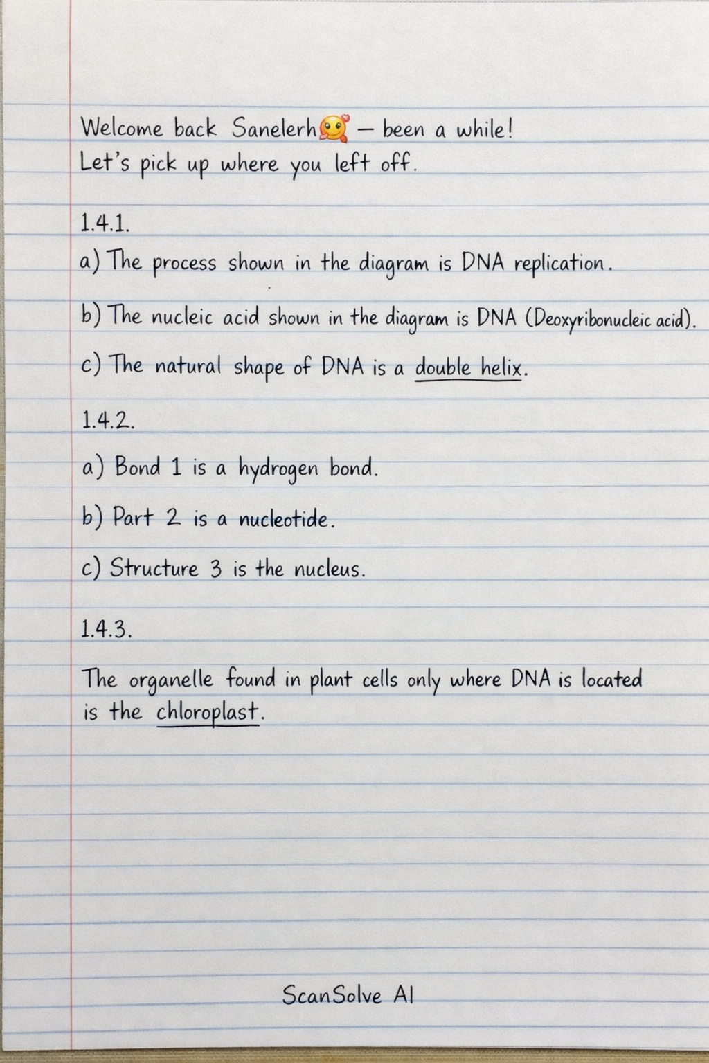 Handwritten step-by-step solution preview
