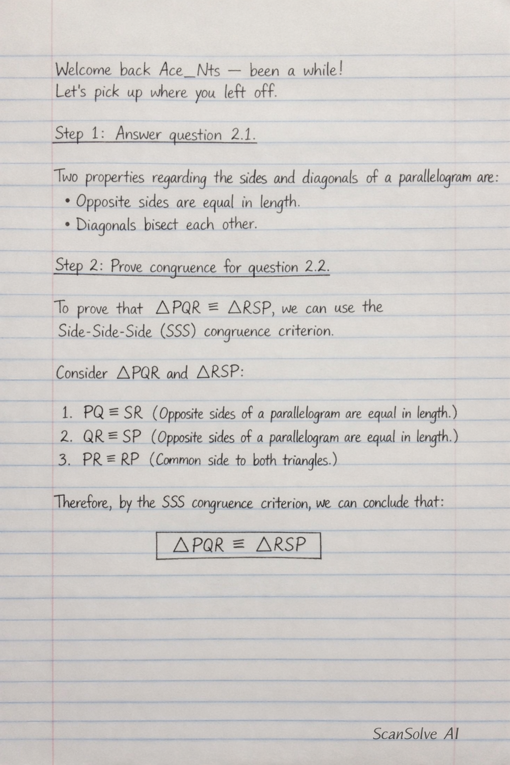 Handwritten step-by-step solution preview