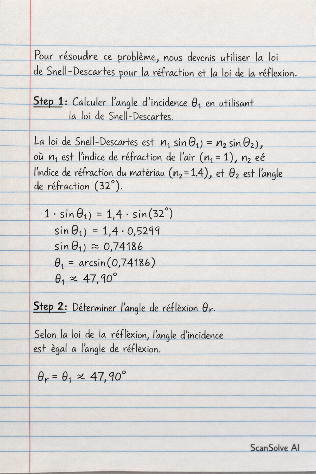 Handwritten step-by-step solution preview