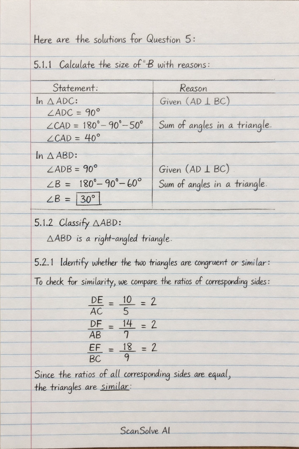 Handwritten step-by-step solution preview