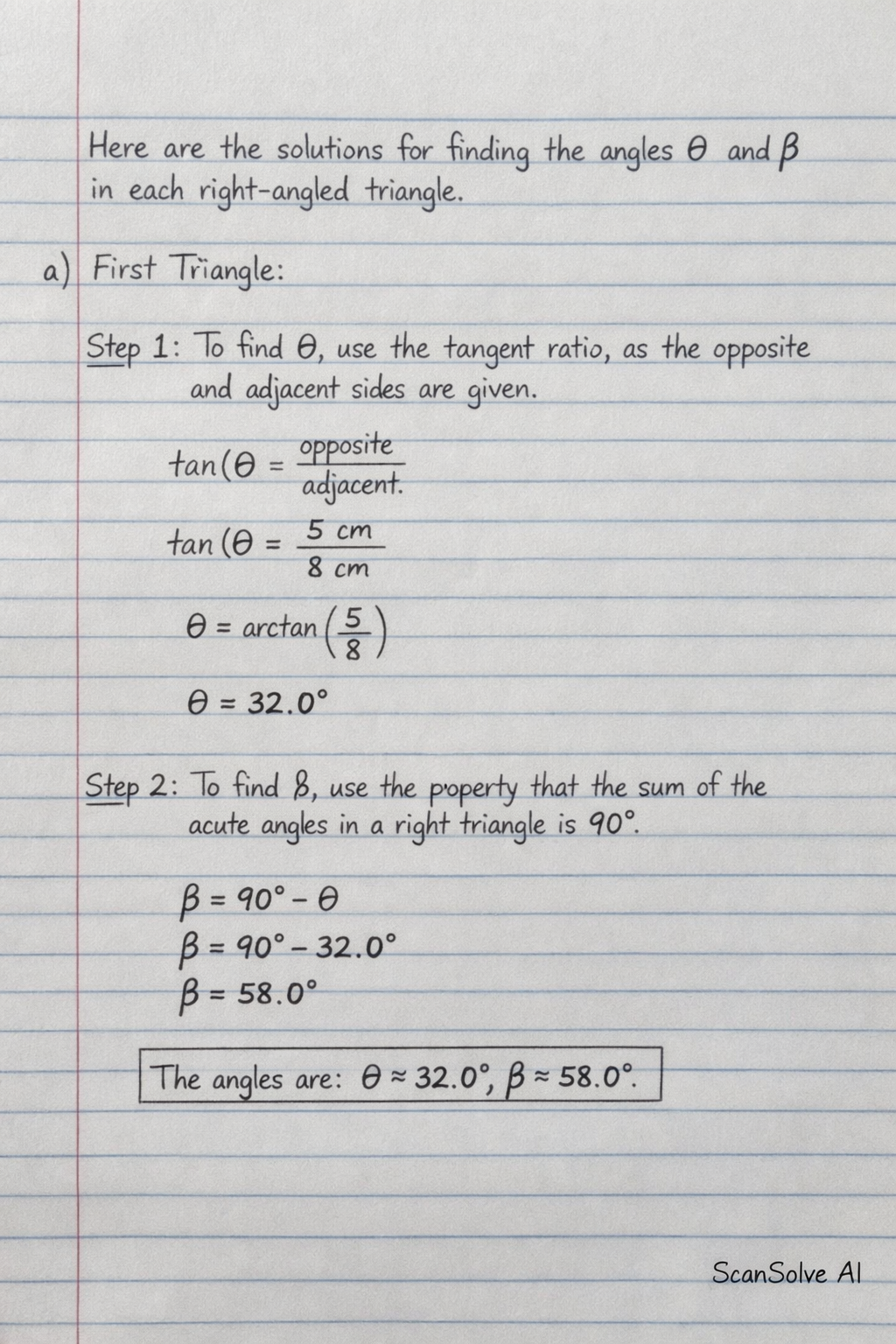 Handwritten step-by-step solution preview