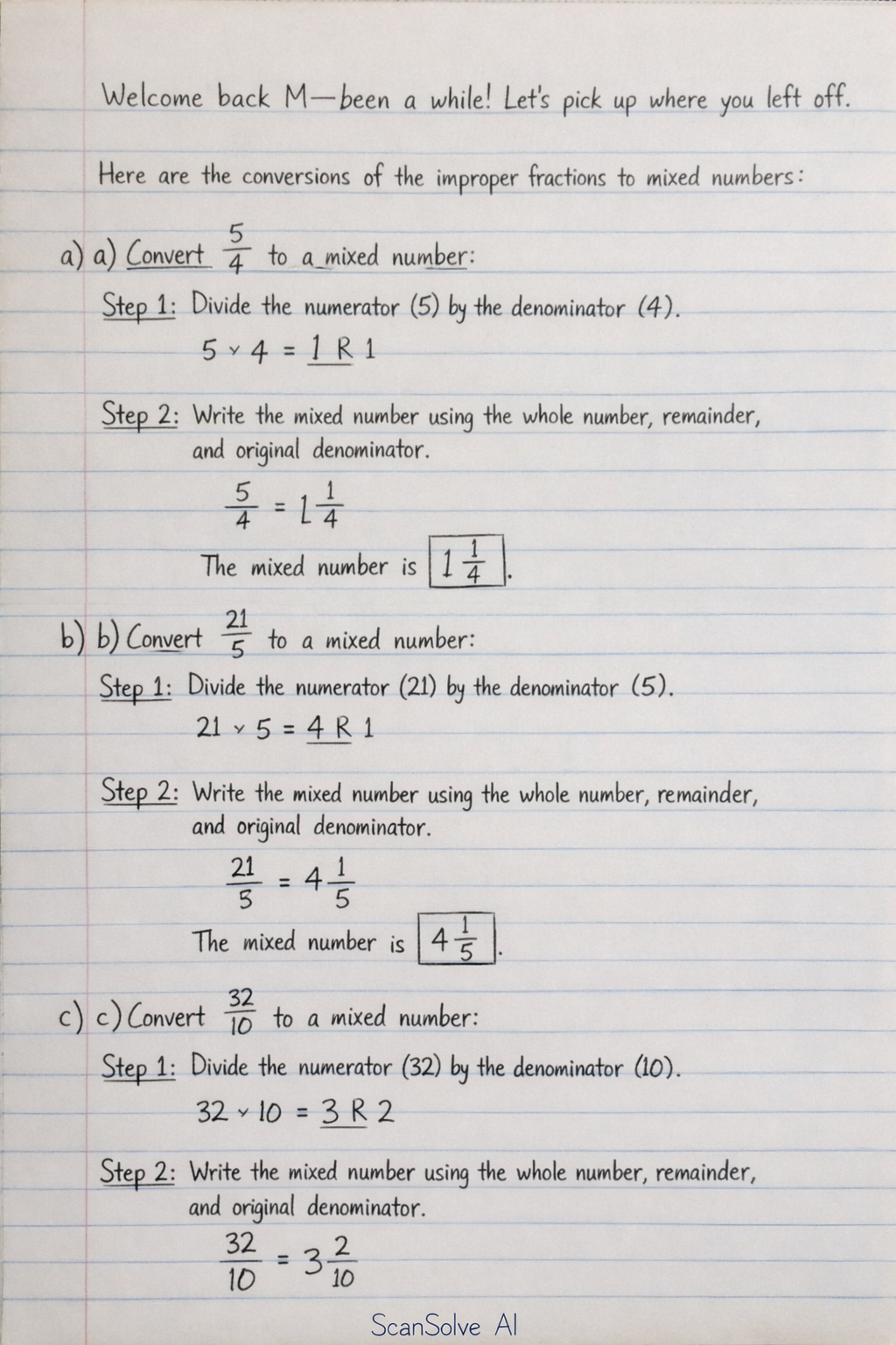 Handwritten step-by-step solution preview
