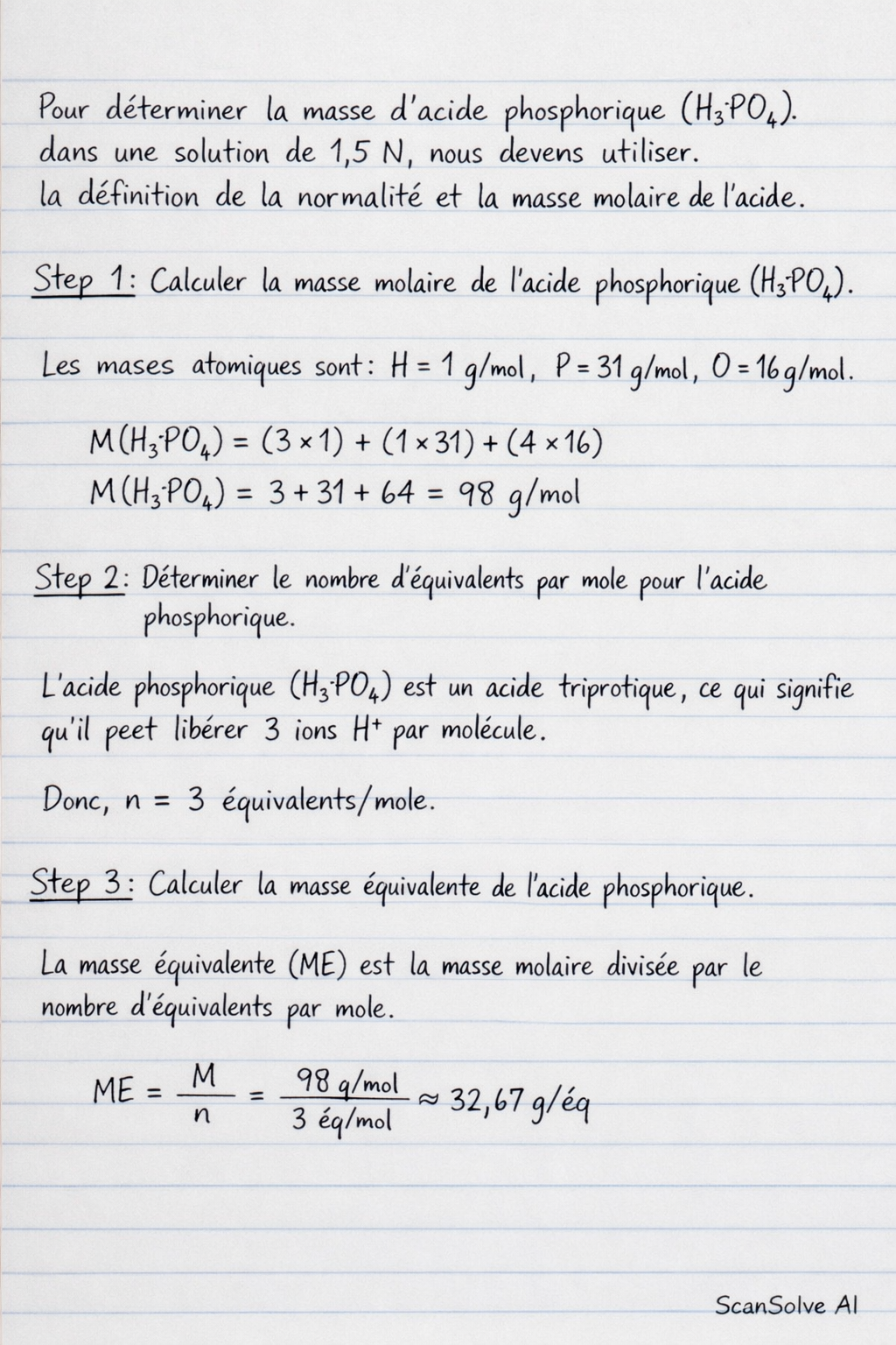 Handwritten step-by-step solution preview