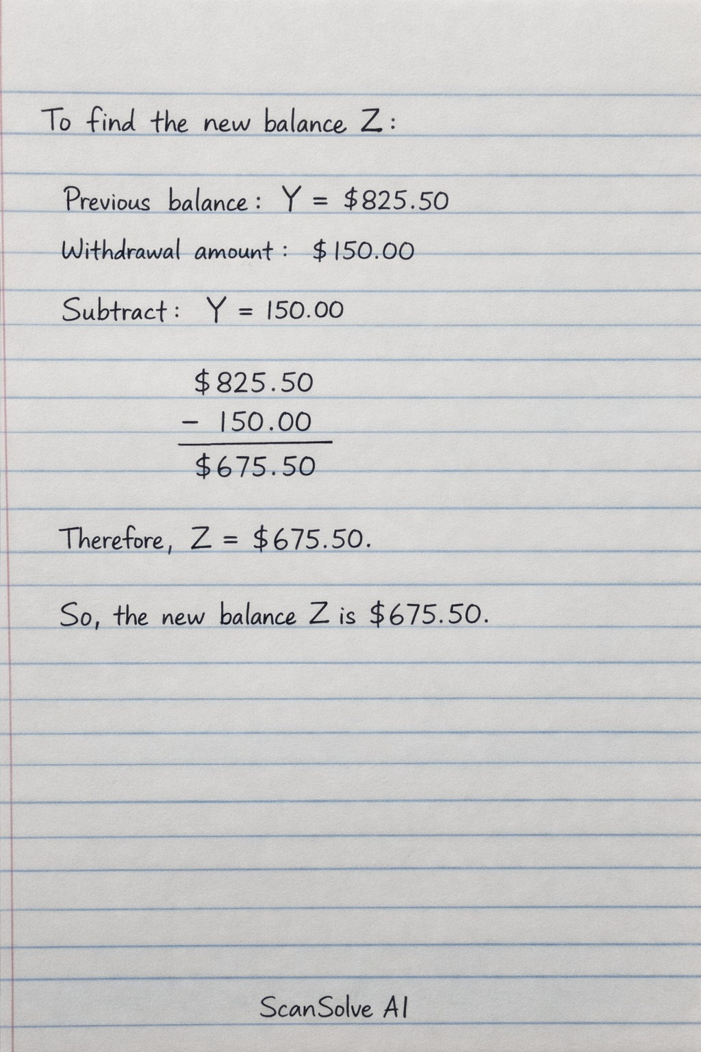 Handwritten step-by-step solution preview