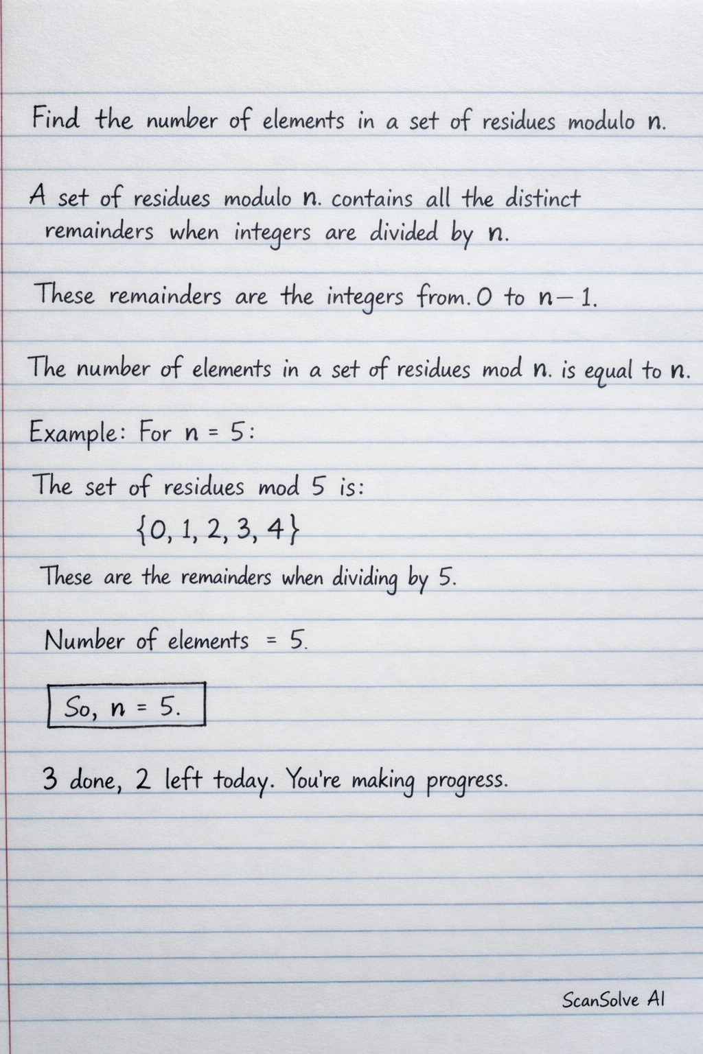 Handwritten step-by-step solution preview