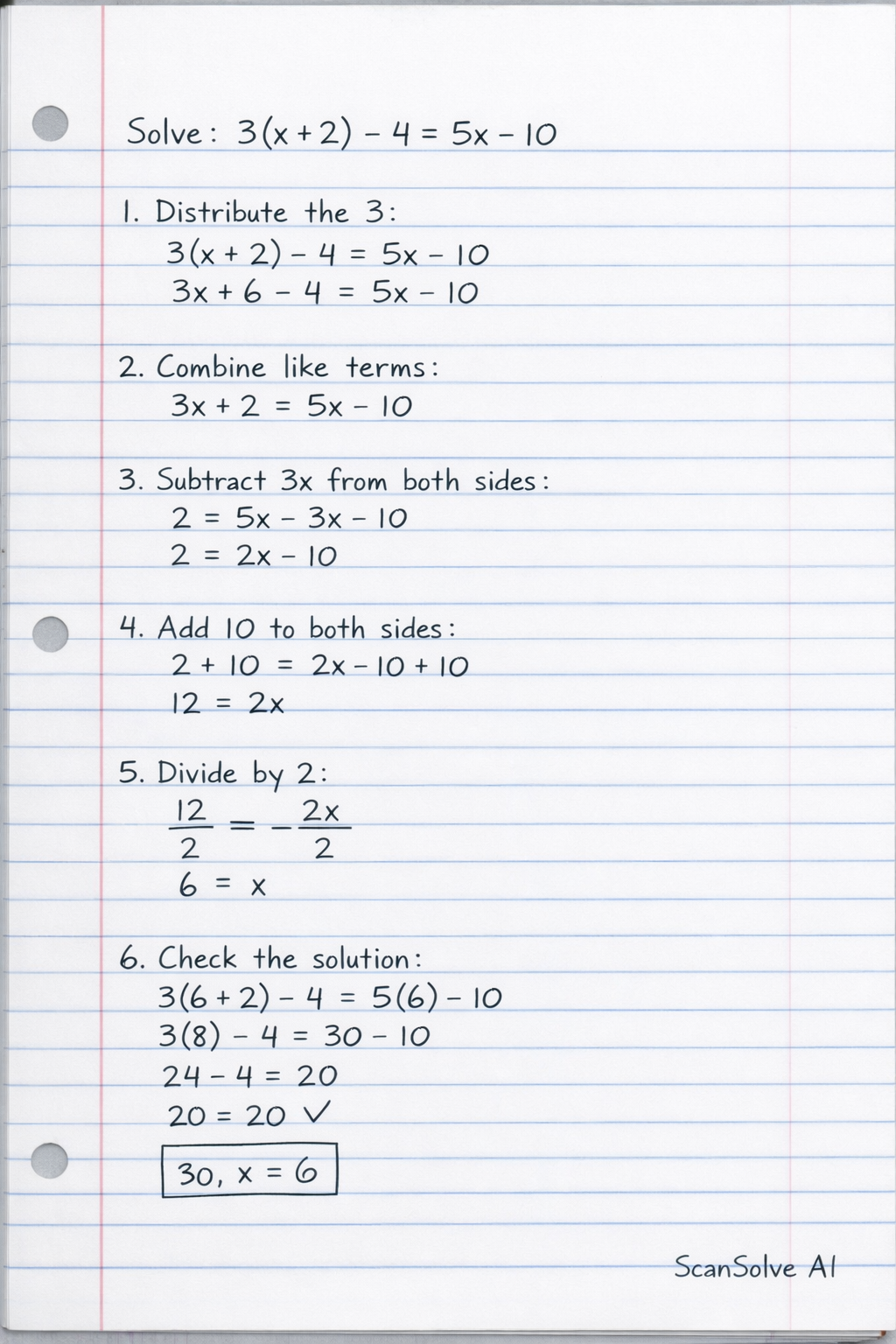 Handwritten step-by-step solution preview