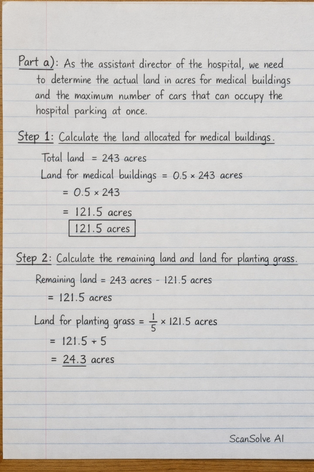 Handwritten step-by-step solution preview