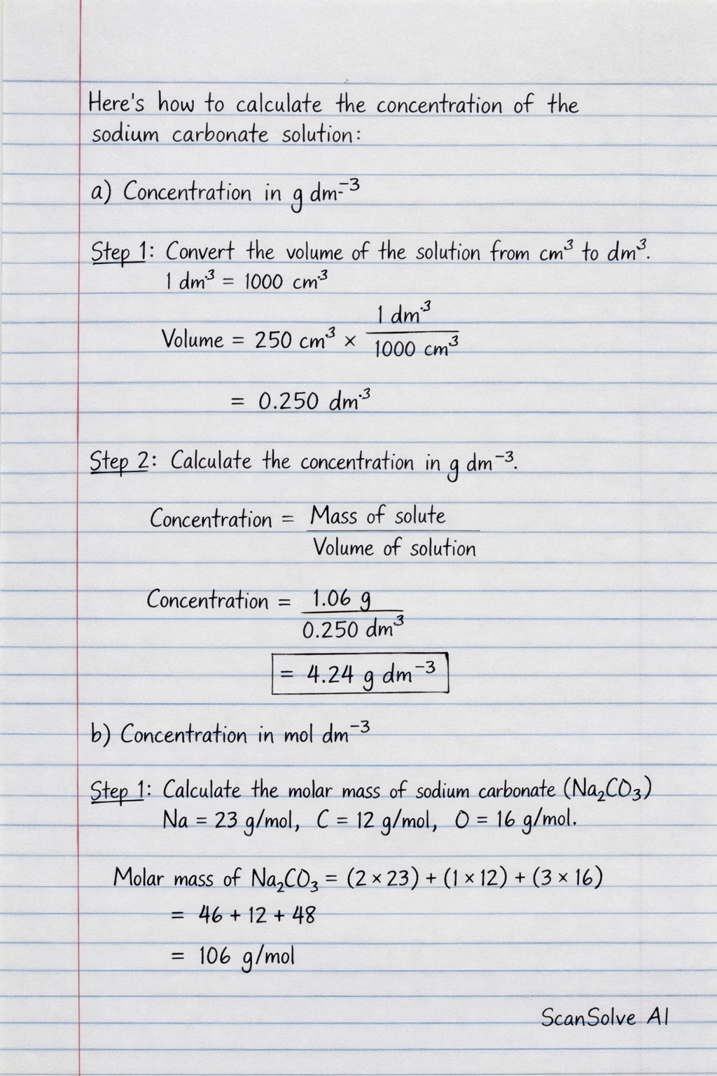 Handwritten step-by-step solution preview
