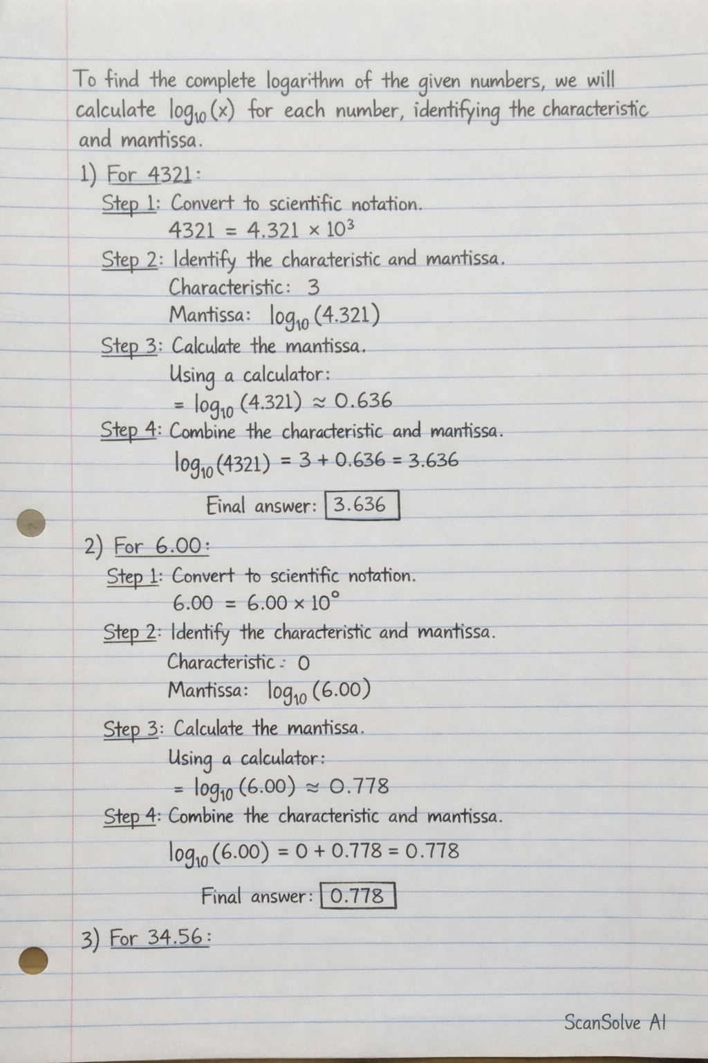Handwritten step-by-step solution preview