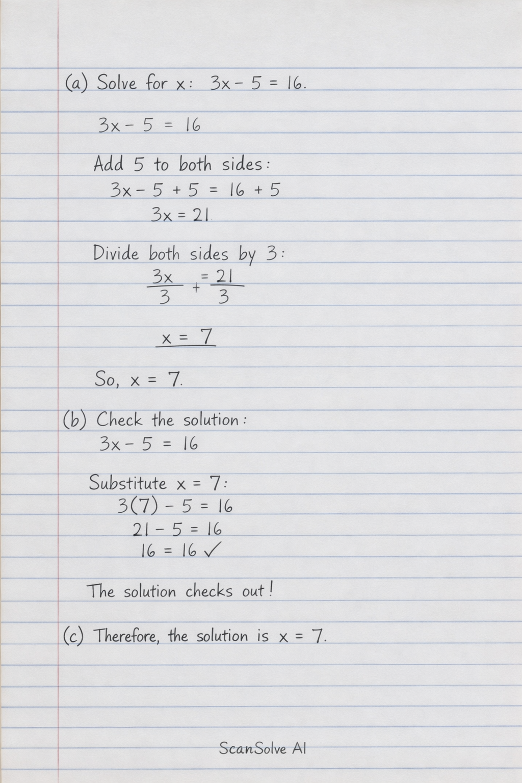 Handwritten step-by-step solution preview