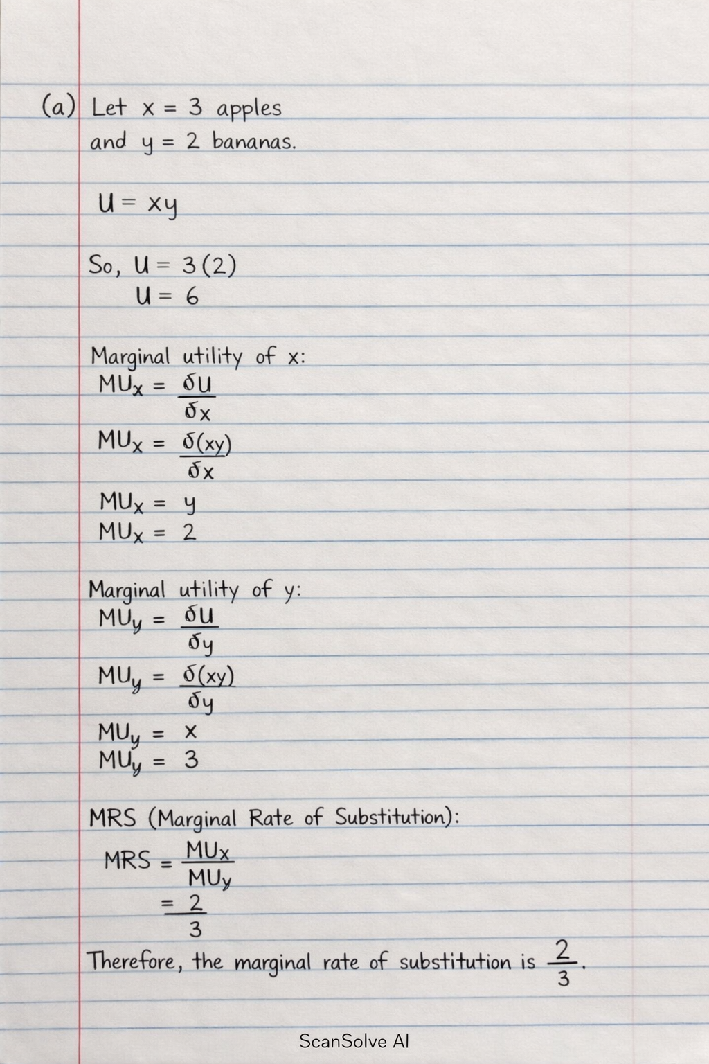 Handwritten step-by-step solution preview
