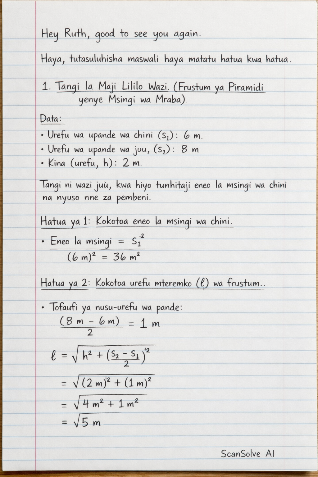 Handwritten step-by-step solution preview