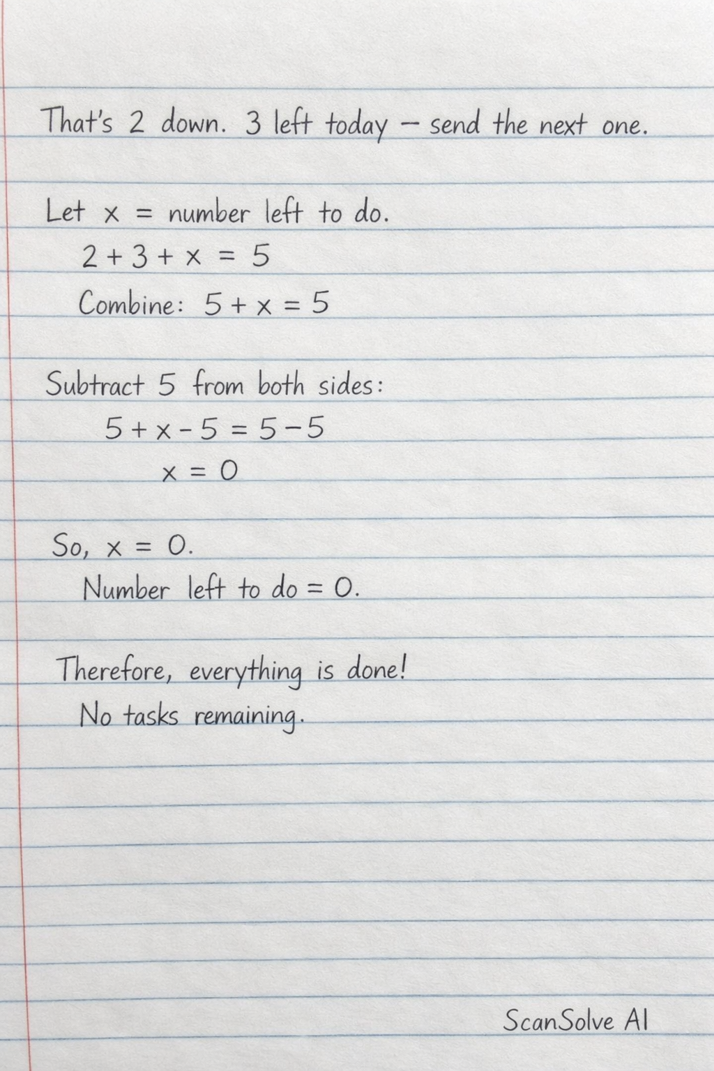 Handwritten step-by-step solution preview