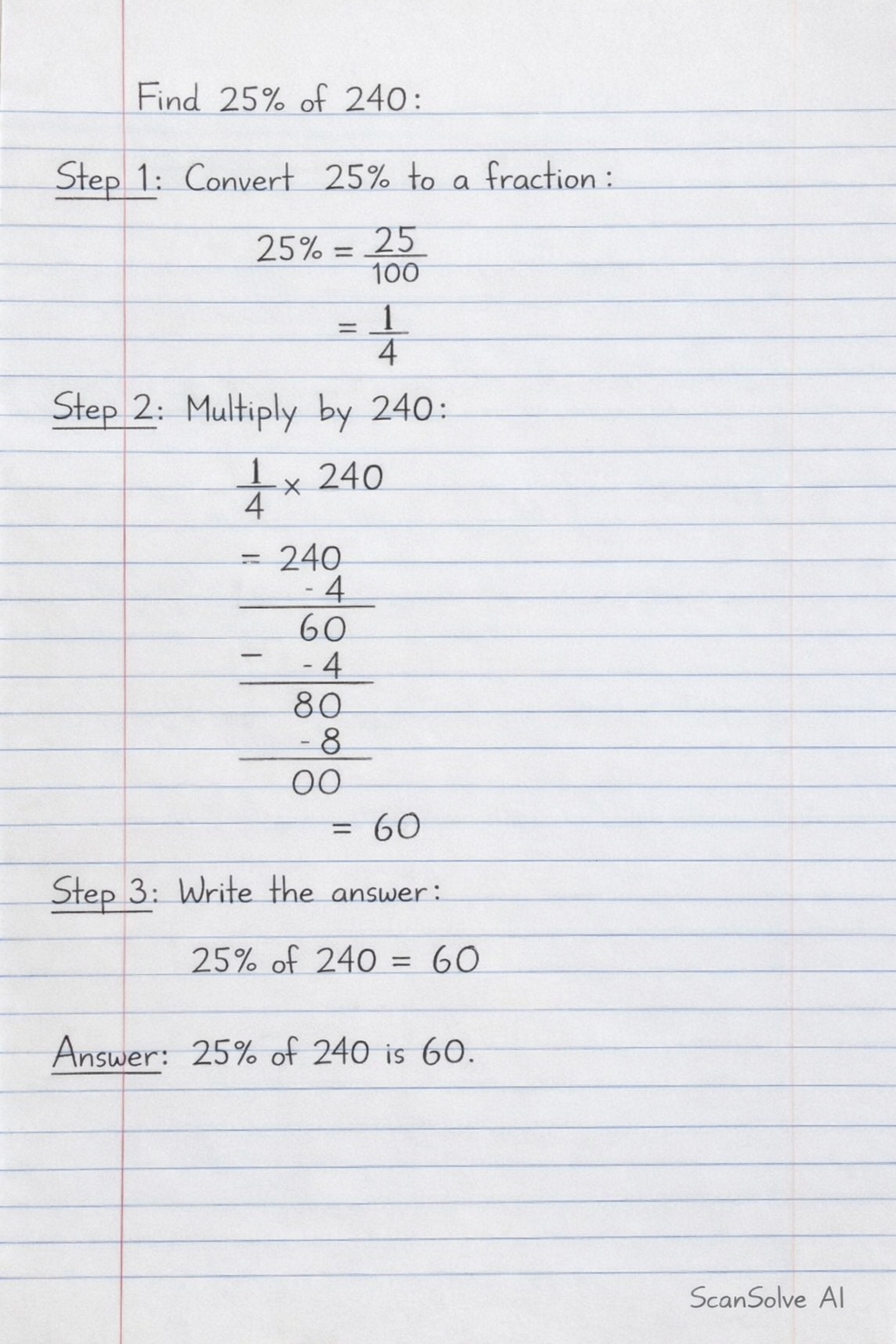 Handwritten step-by-step solution preview