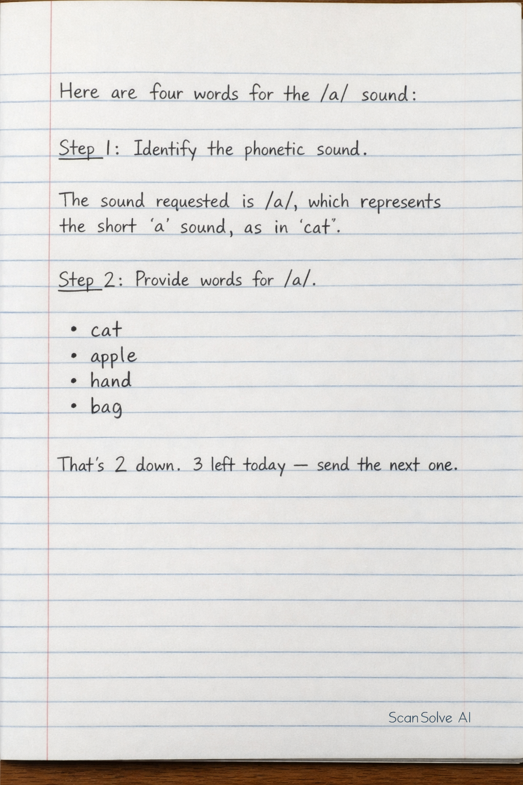 Handwritten step-by-step solution preview
