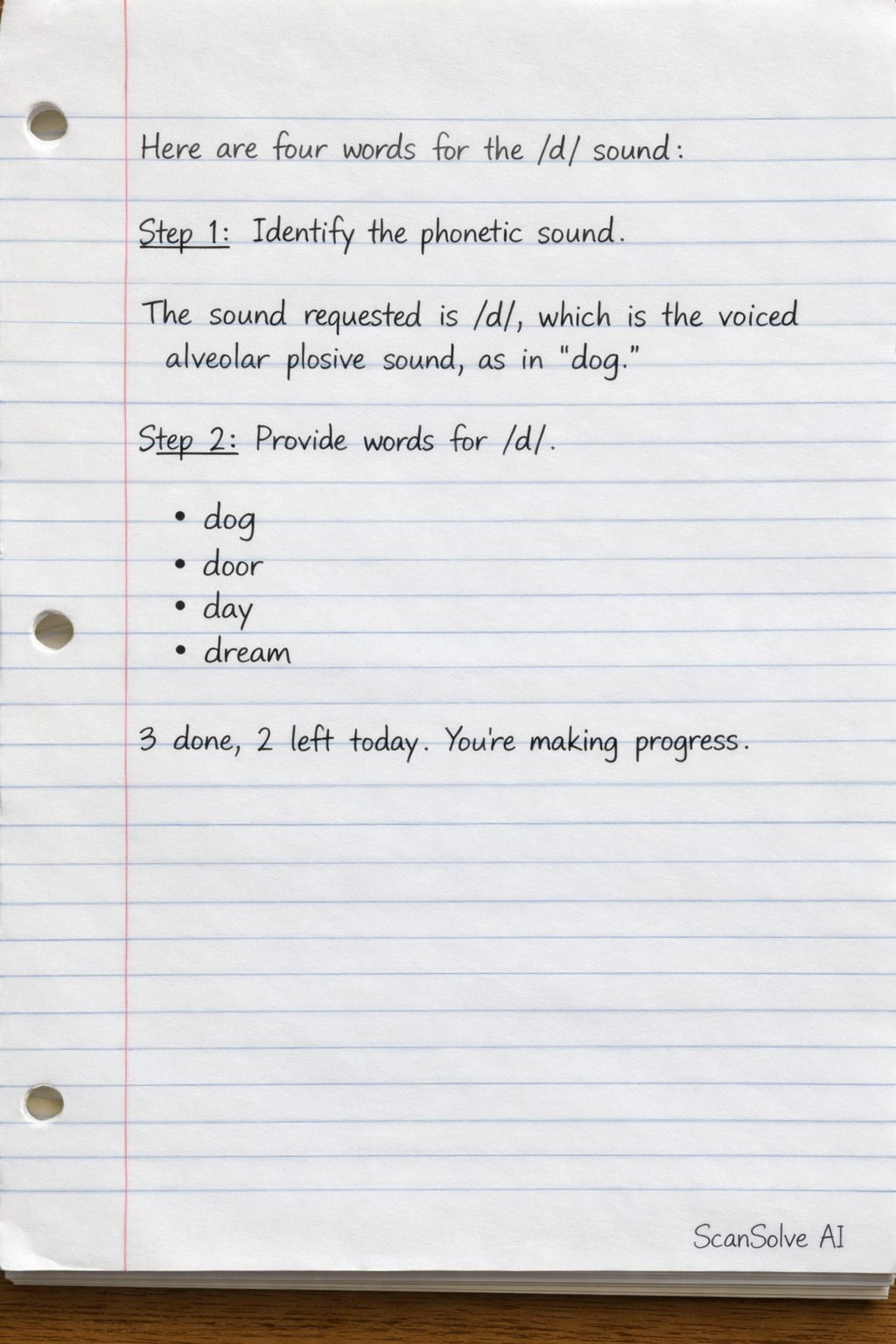 Handwritten step-by-step solution preview