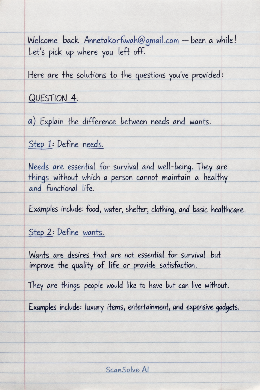 Handwritten step-by-step solution preview