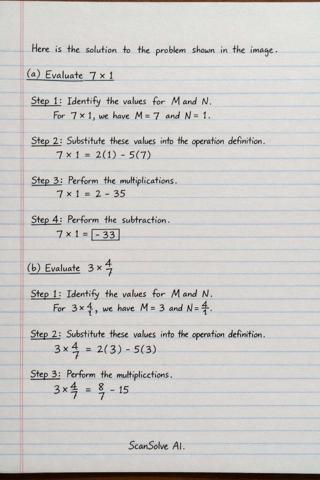 Handwritten step-by-step solution preview