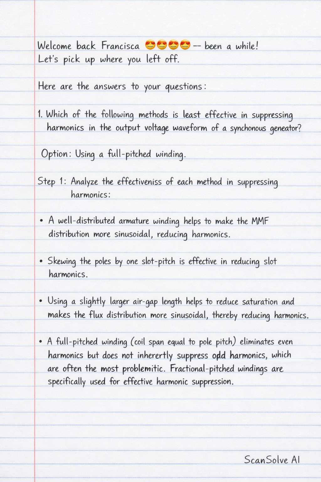 Handwritten step-by-step solution preview