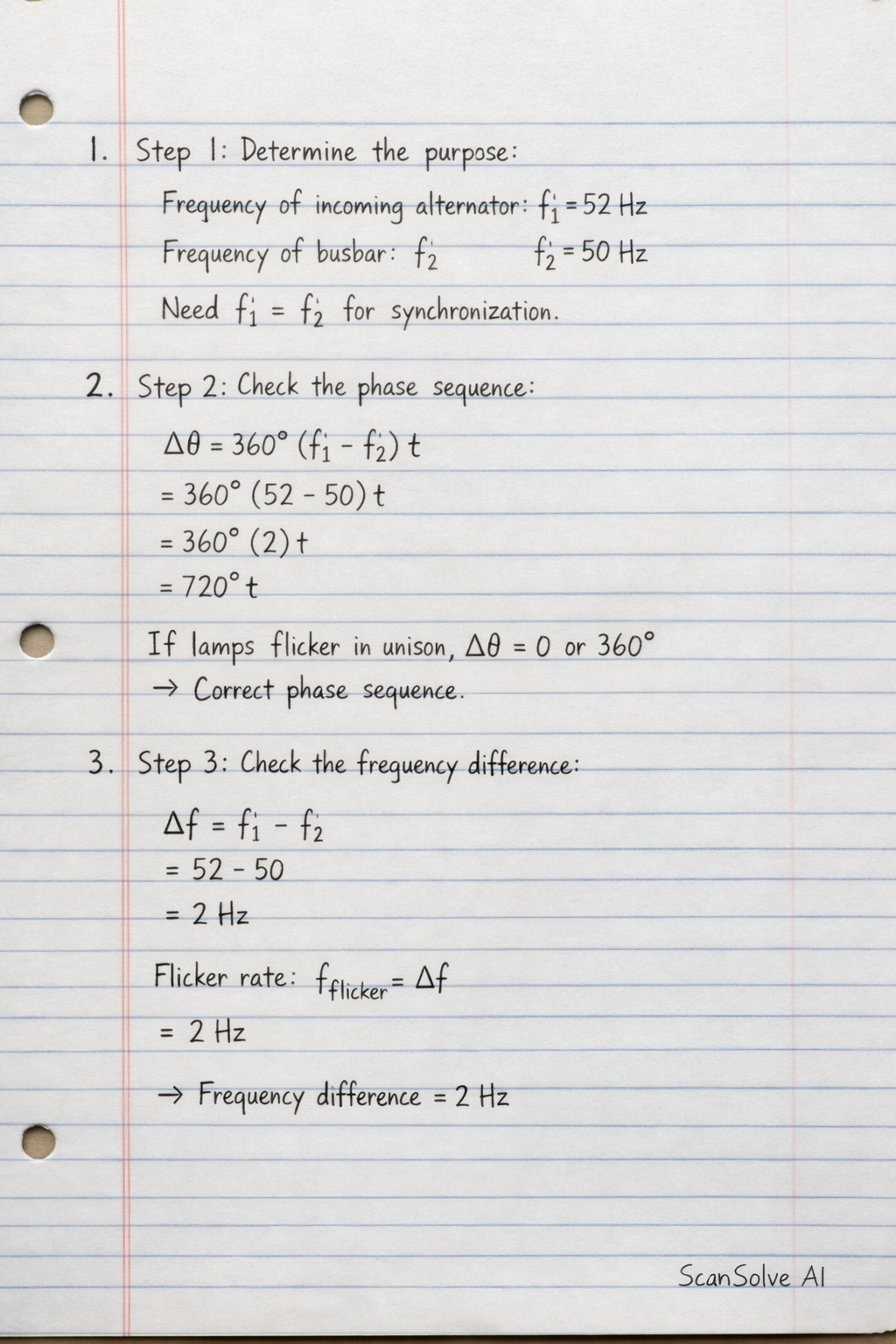 Handwritten step-by-step solution preview