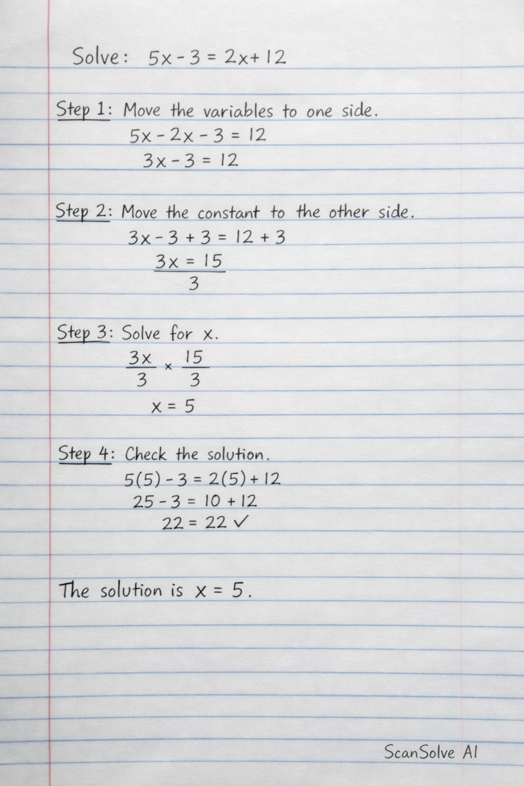 Handwritten step-by-step solution preview