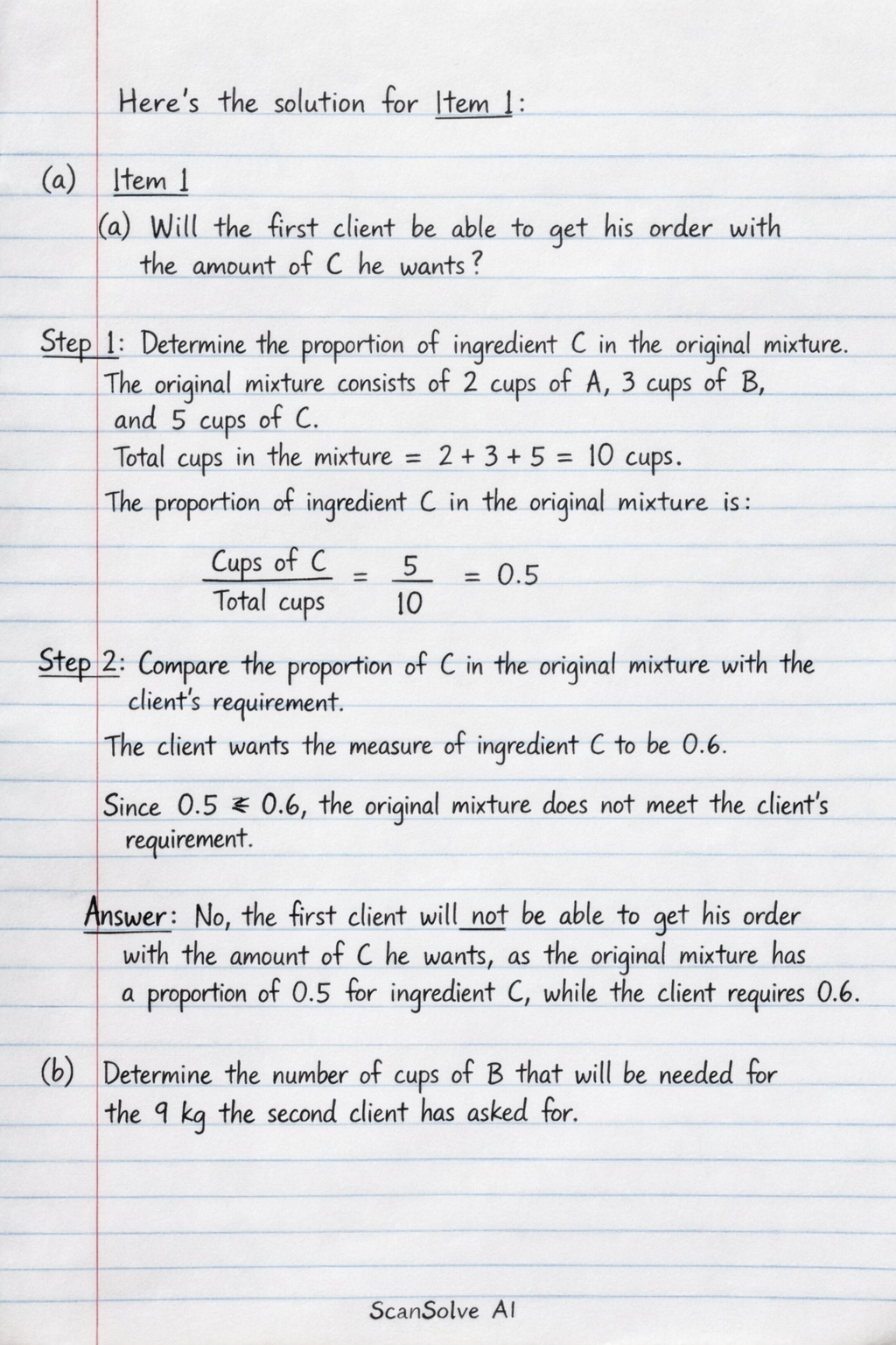 Handwritten step-by-step solution preview