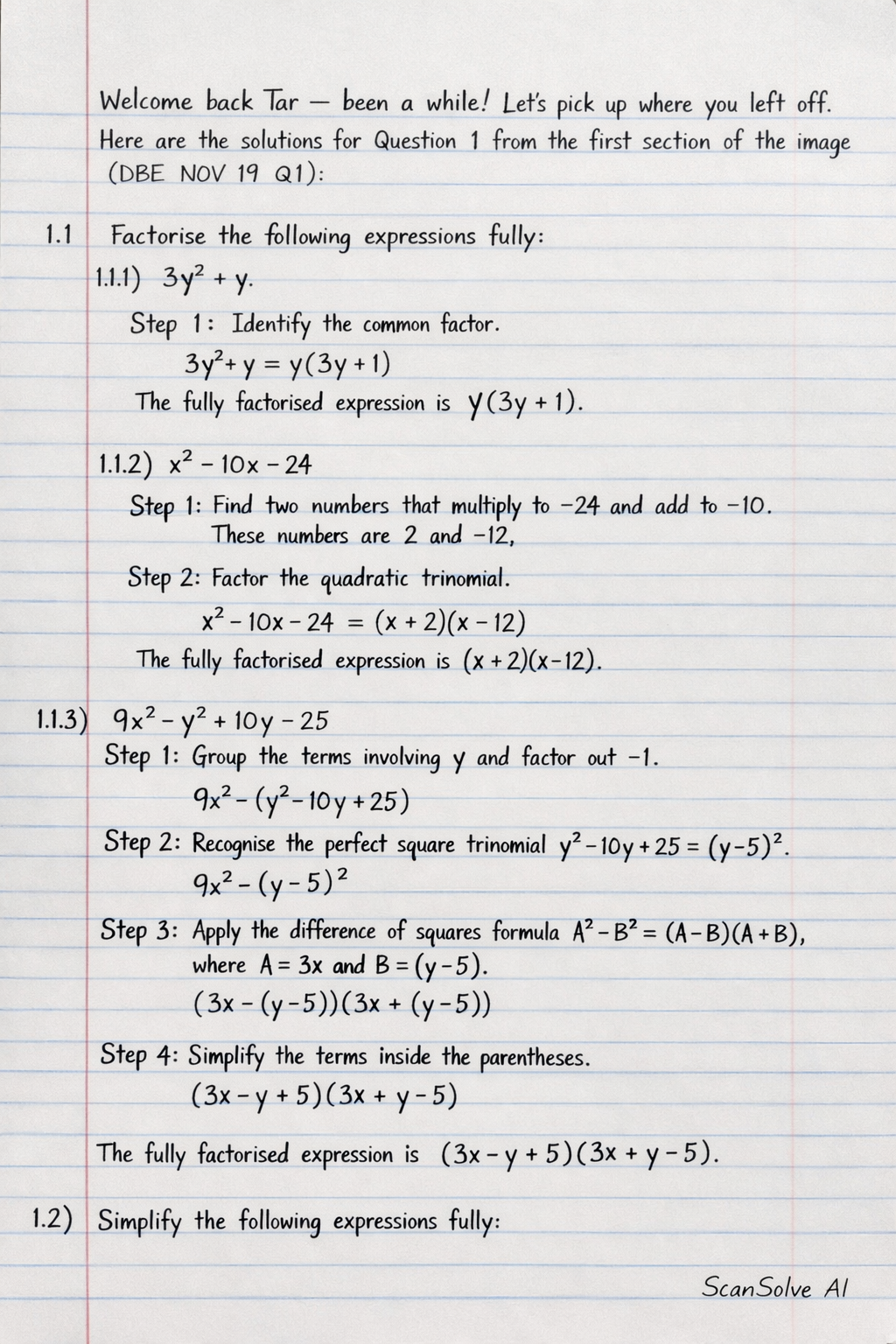 Handwritten step-by-step solution preview