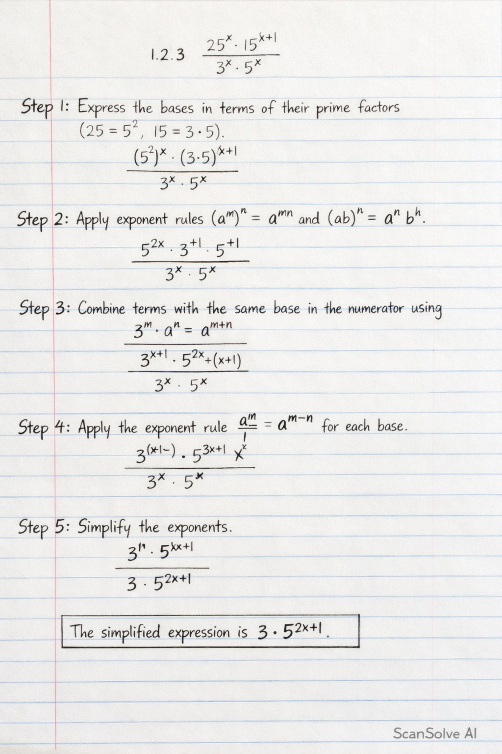Handwritten step-by-step solution preview
