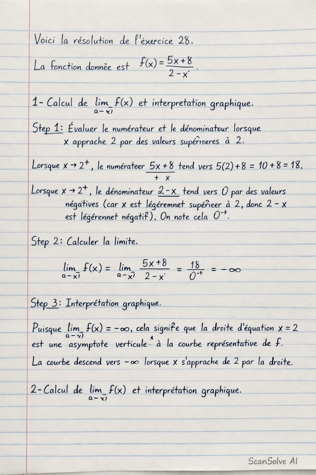 Handwritten step-by-step solution preview