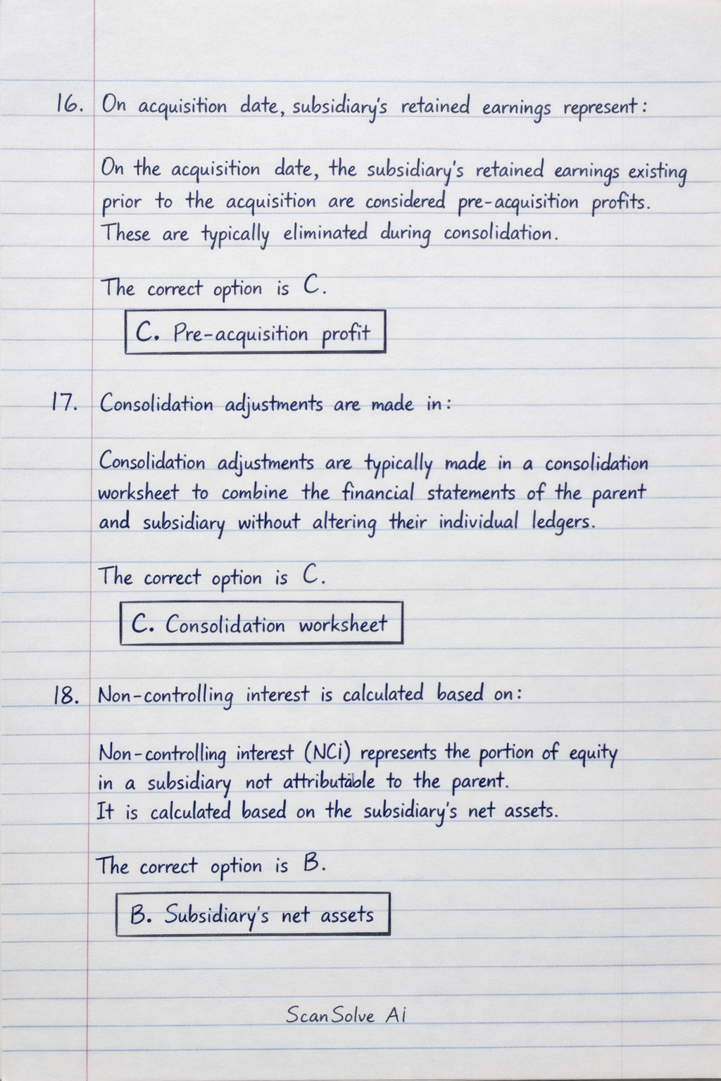 Handwritten step-by-step solution preview