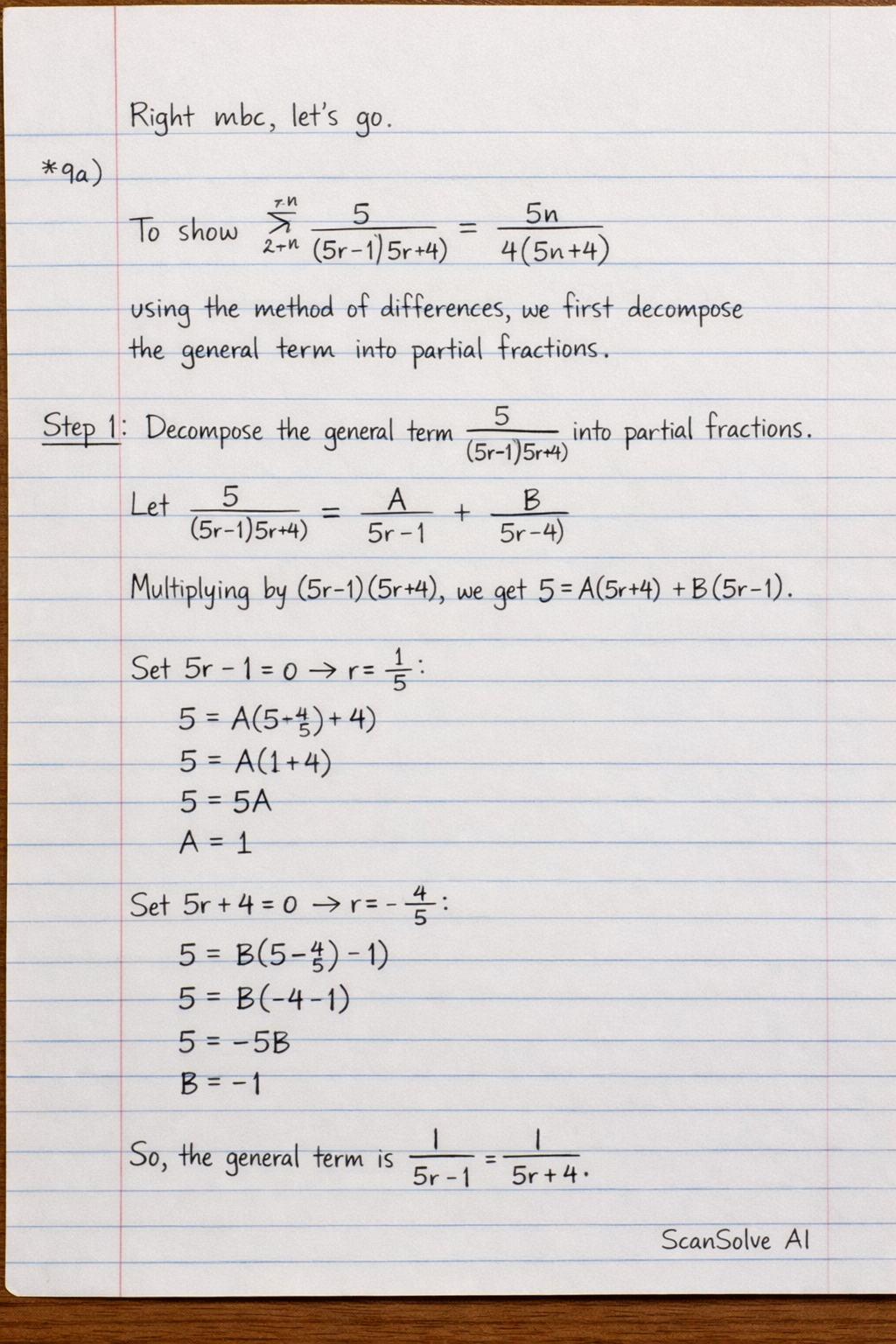 Handwritten step-by-step solution preview