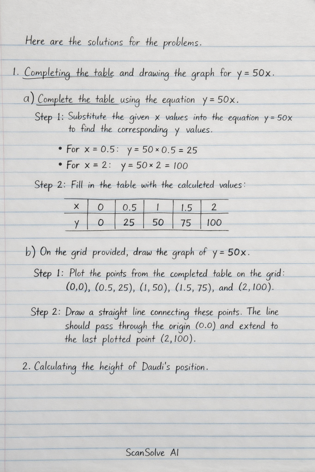 Handwritten step-by-step solution preview