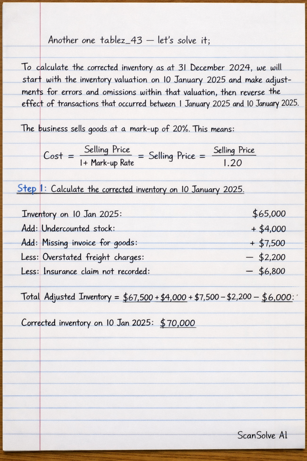 Handwritten step-by-step solution preview