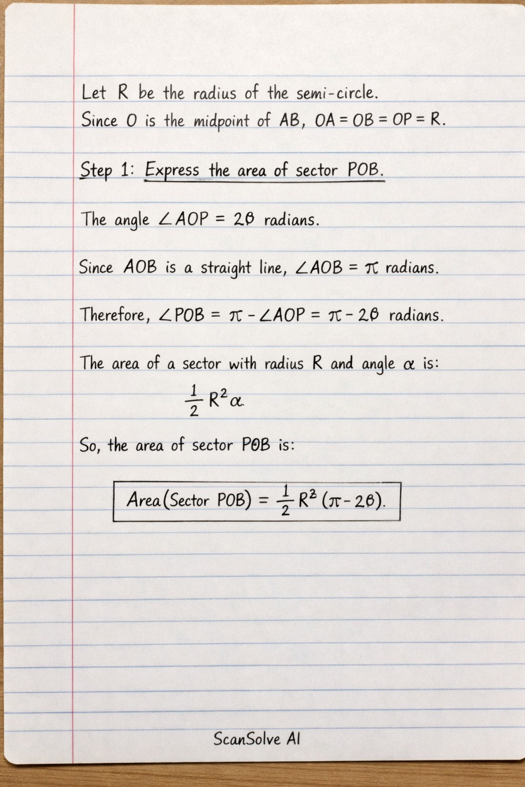 Handwritten step-by-step solution preview