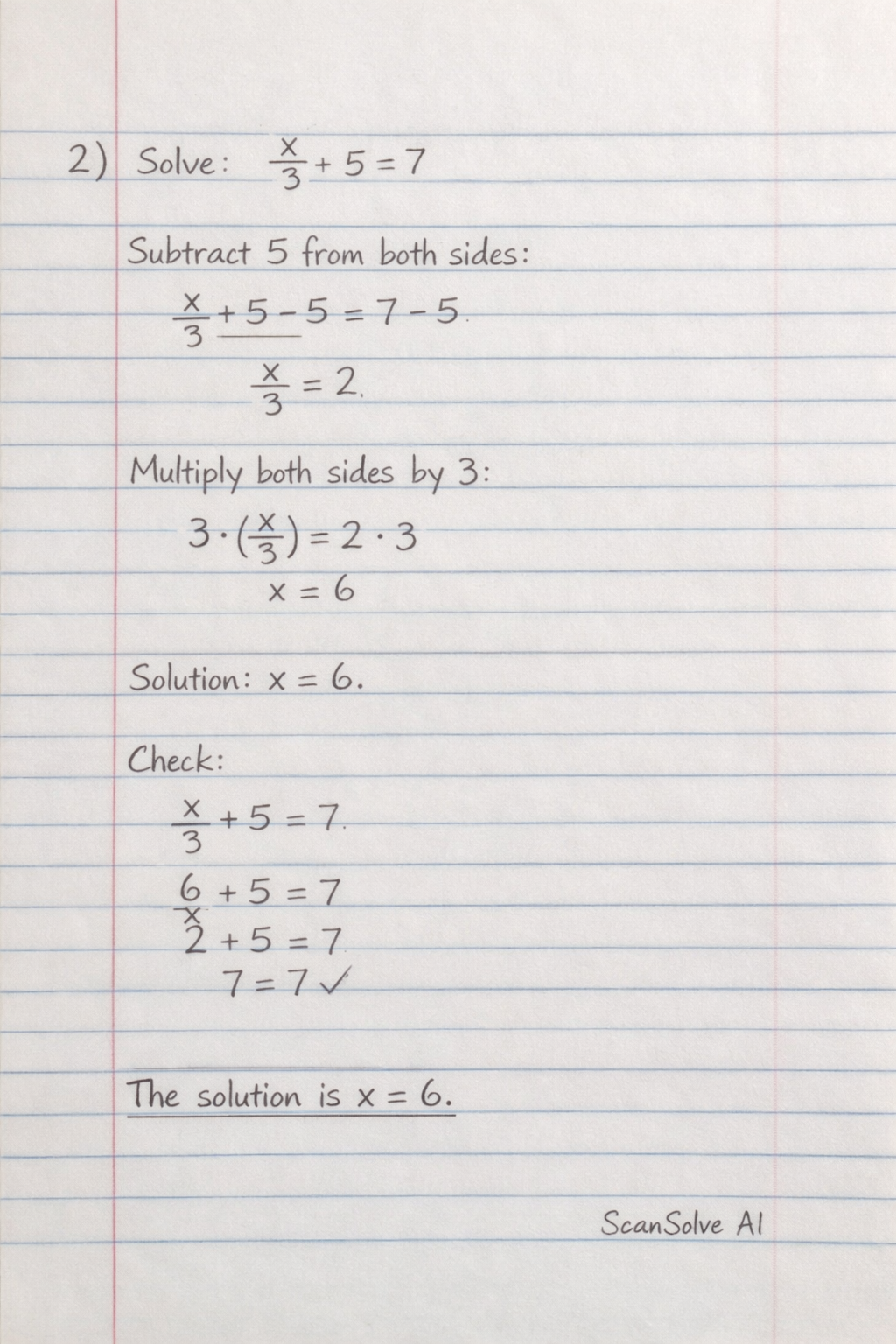 Handwritten step-by-step solution preview