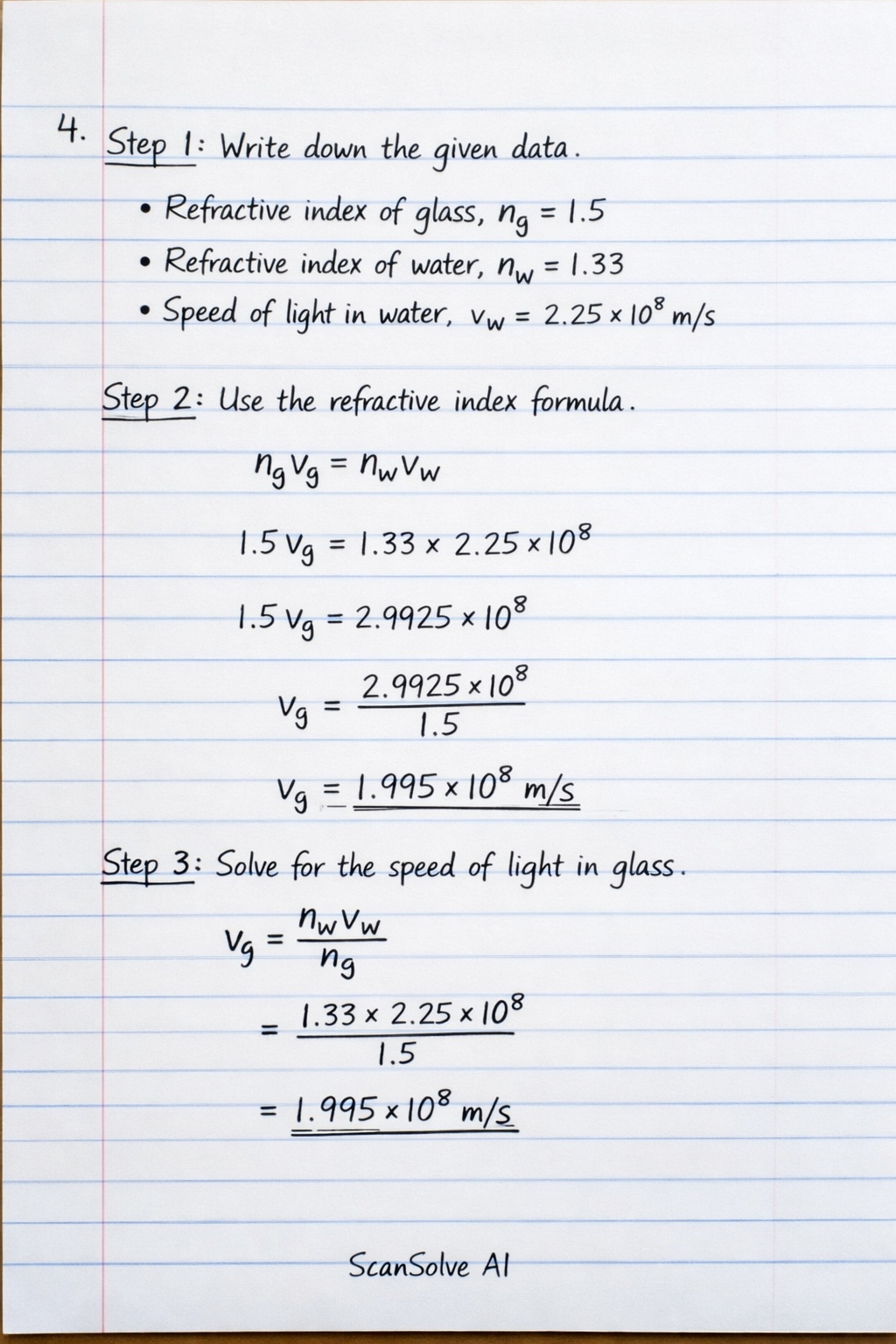 Handwritten step-by-step solution preview