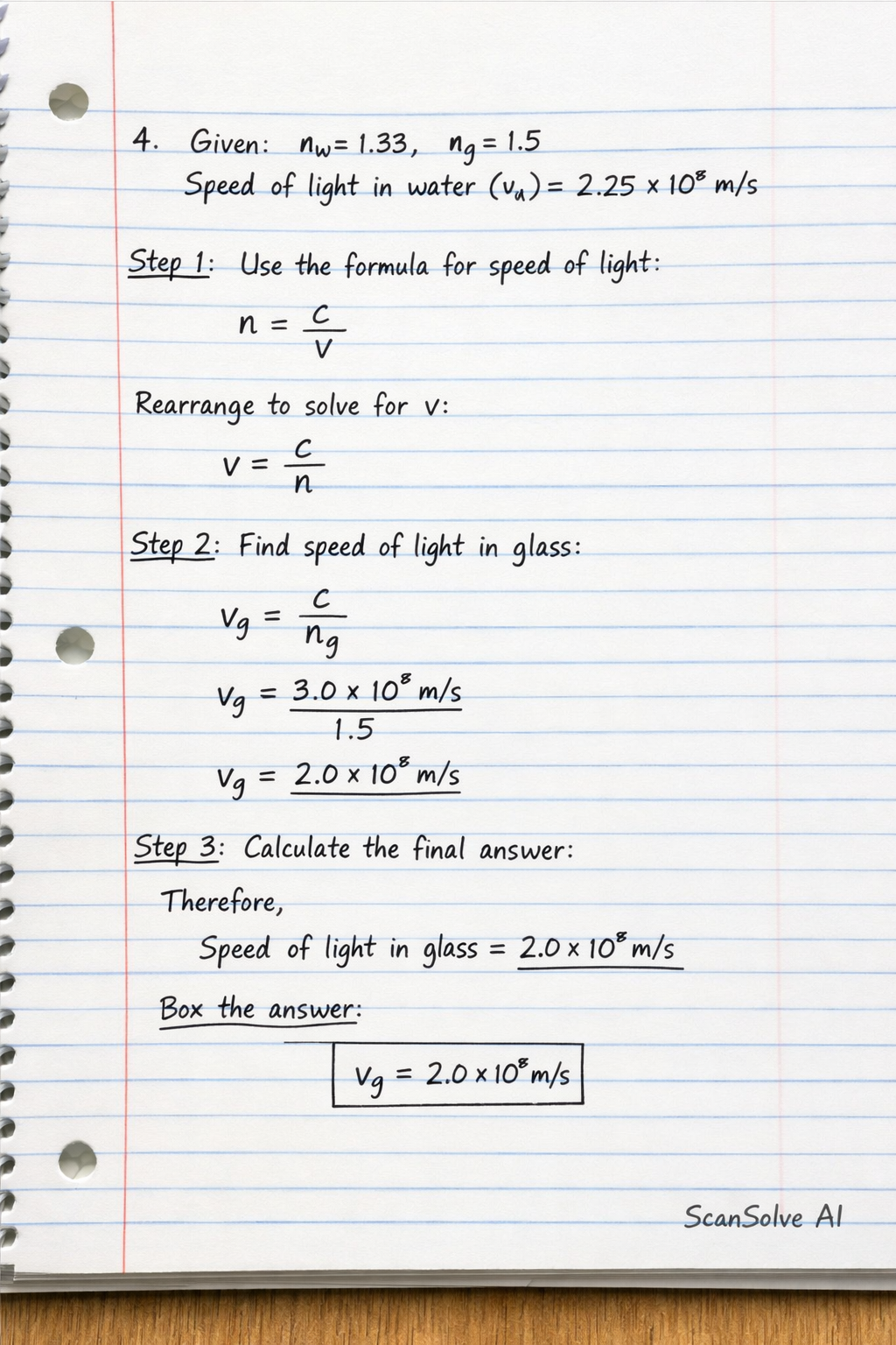 Handwritten step-by-step solution preview