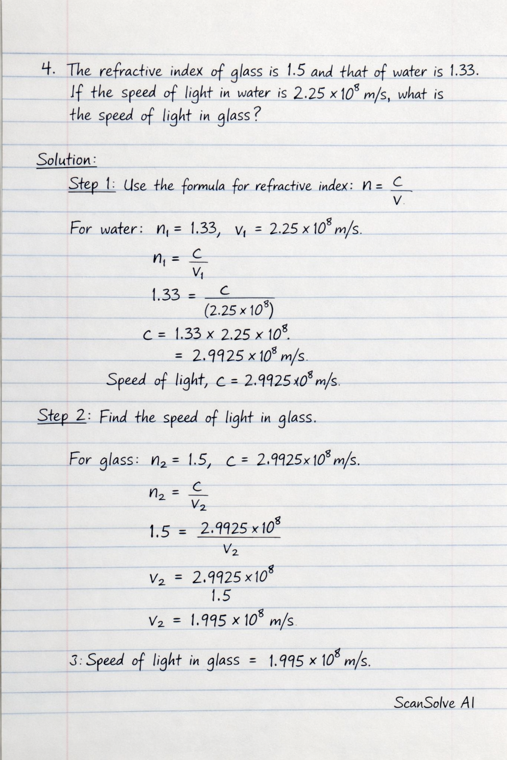 Handwritten step-by-step solution preview