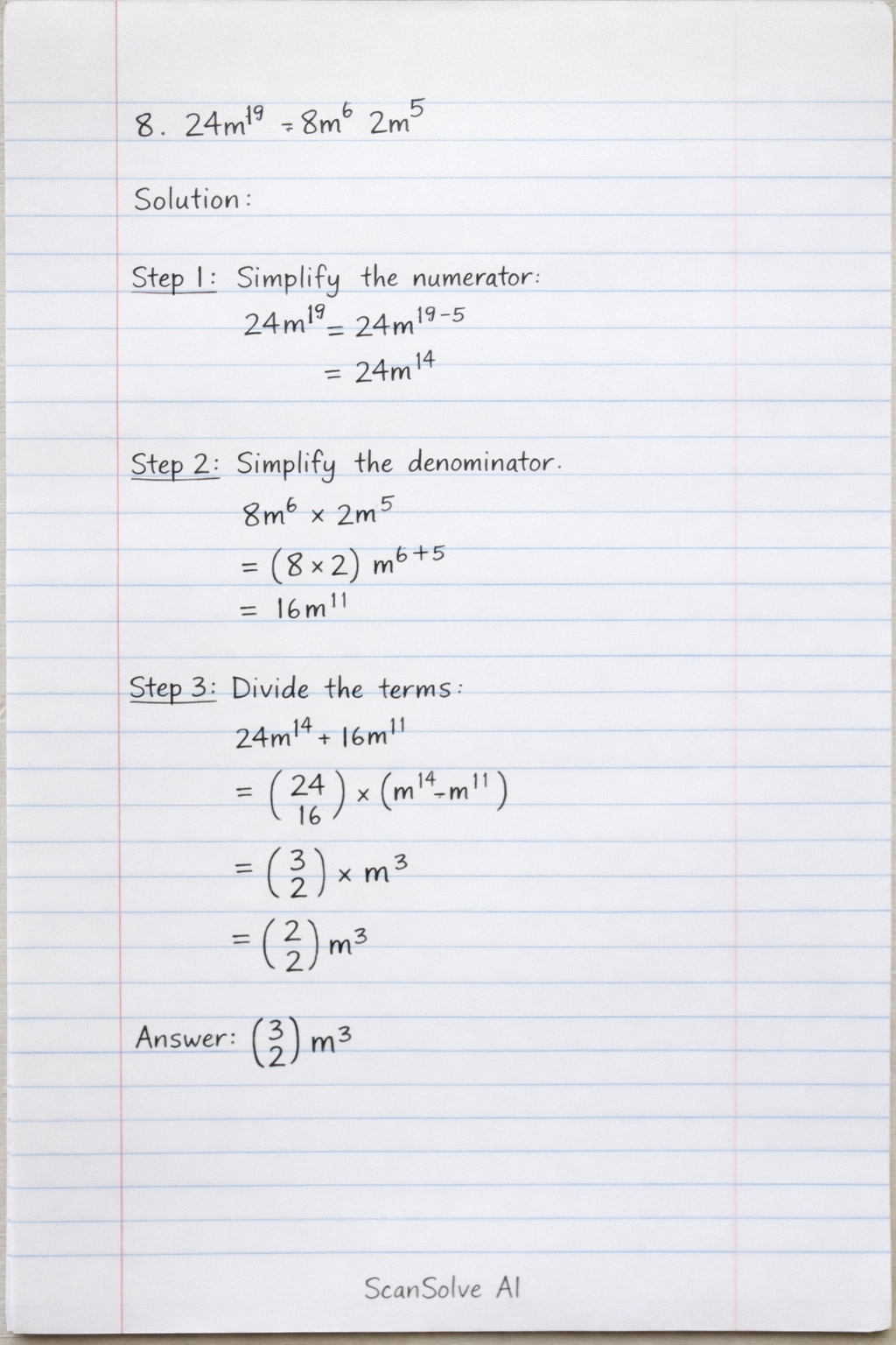 Handwritten step-by-step solution preview