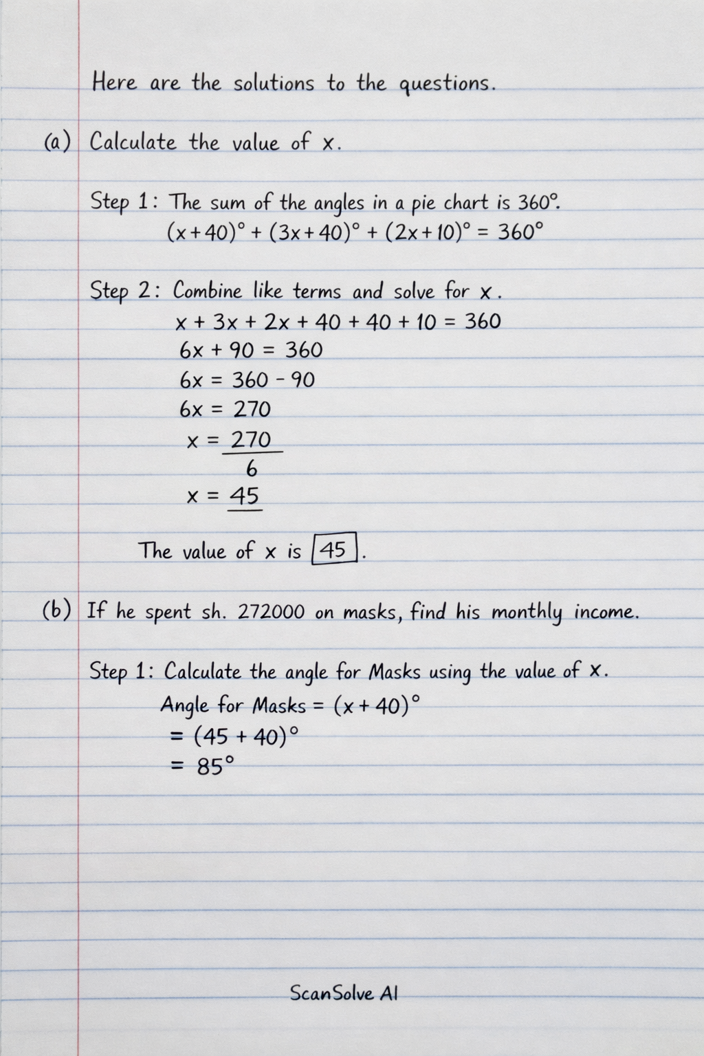 Handwritten step-by-step solution preview