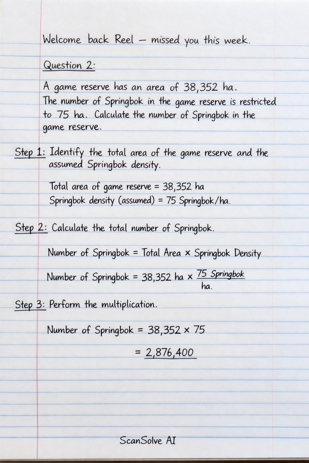 Handwritten step-by-step solution preview